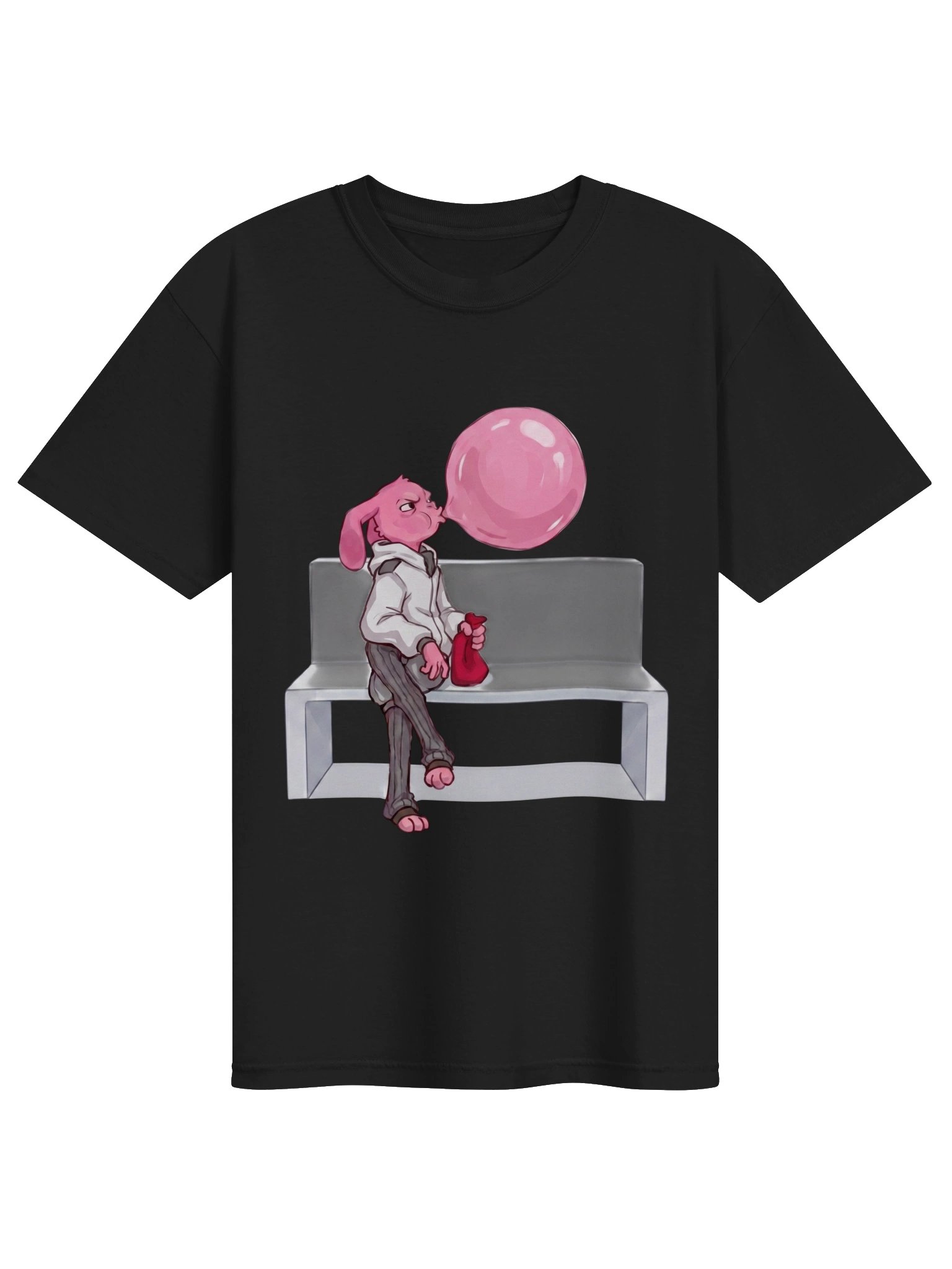 Bubblegum Bench T-Shirt – Cute Creepy Hospital Aesthetic Unisex Tee product image (12)