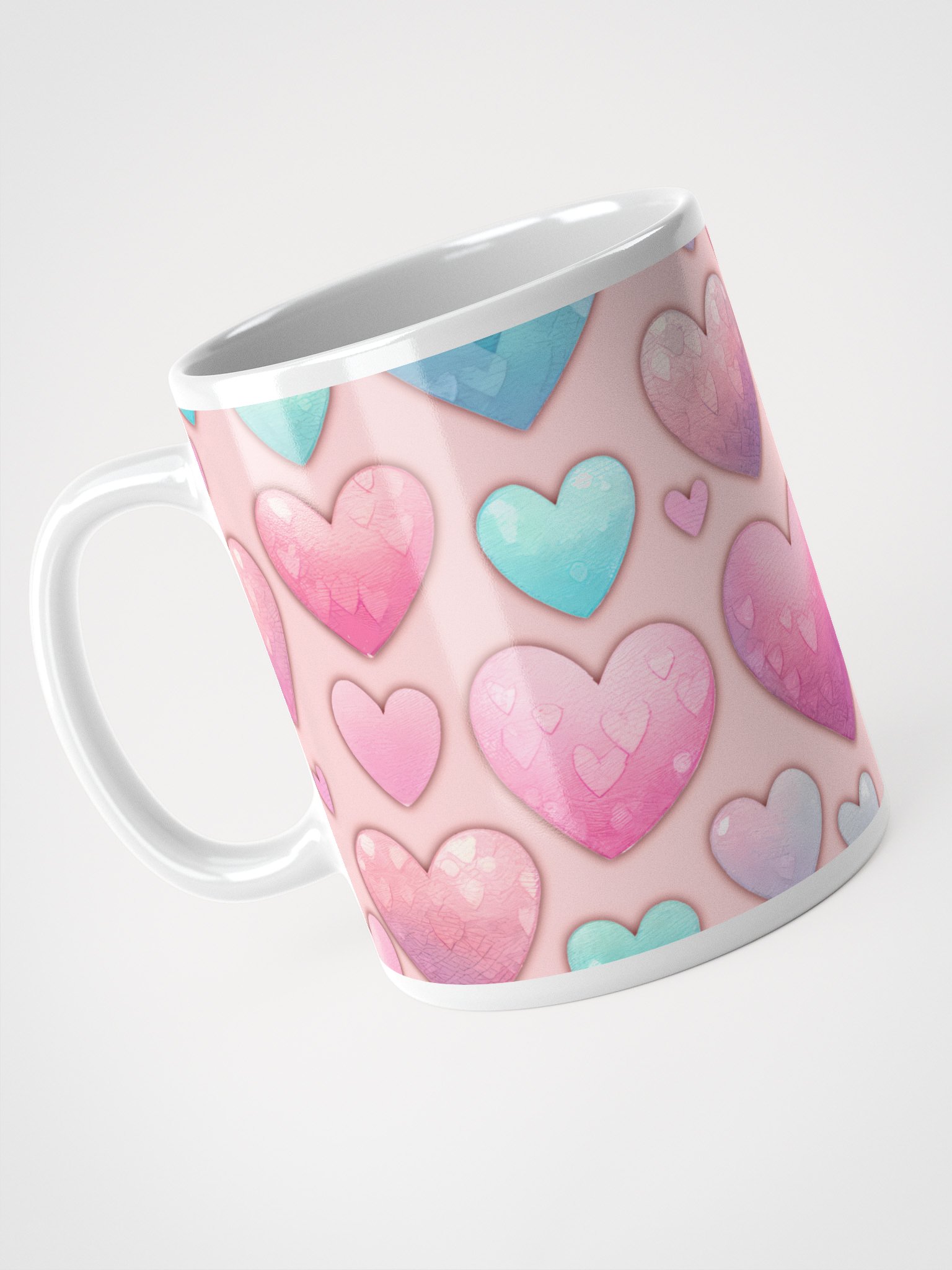 Pastel Hearts Delight Mug product image (10)