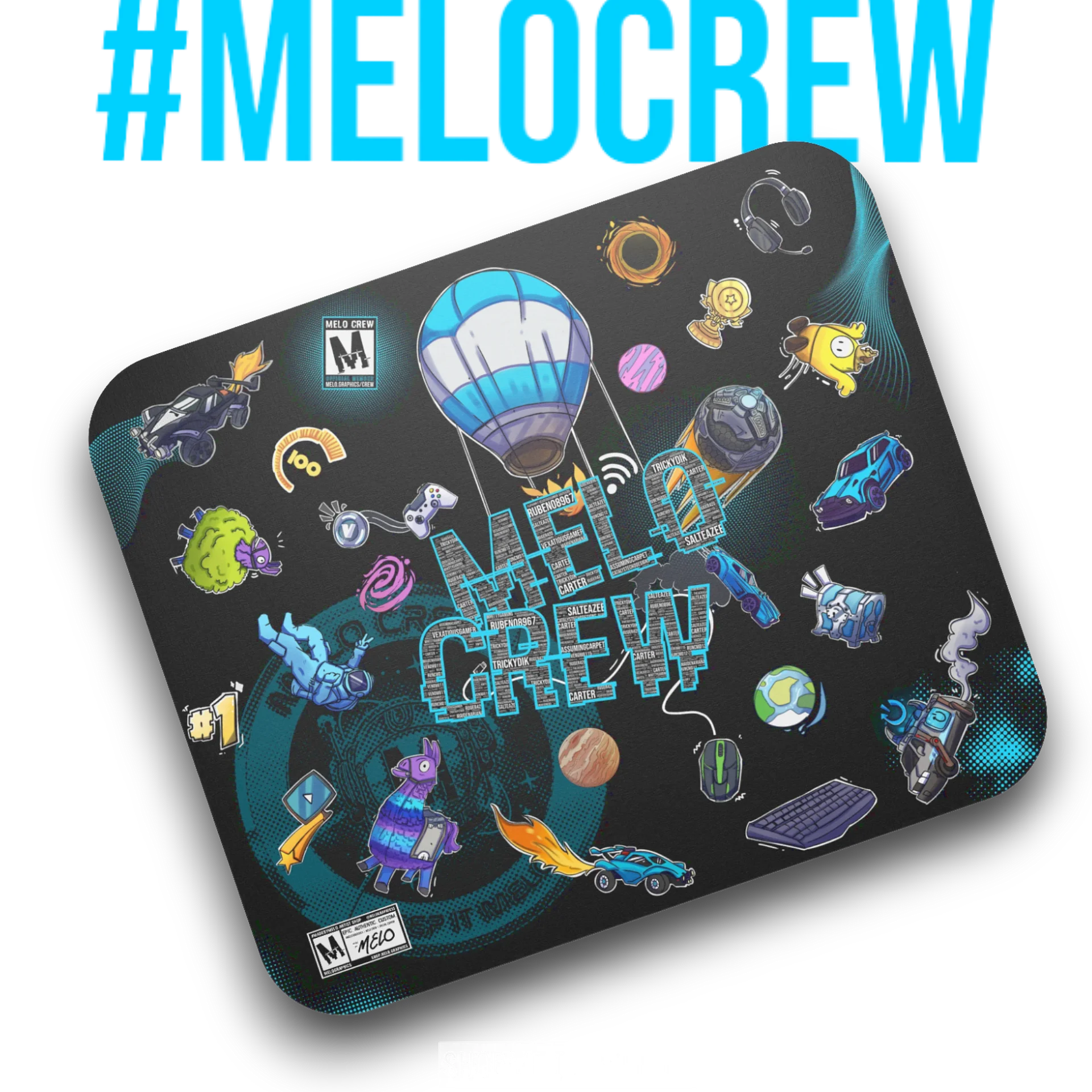 #MELOtober 2024 Personalized MELO CREW Chaos - Mouse Pad | #MadeByMELO product image (1)