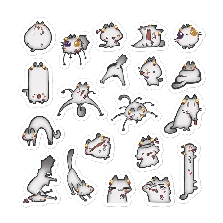 Feral Freak Sticker sheet (light) product image (2)