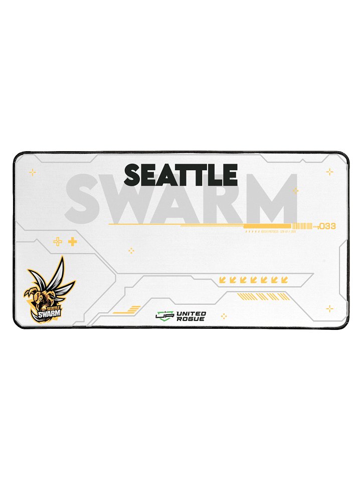 Seattle Swarm White Desk Mat product image (1)