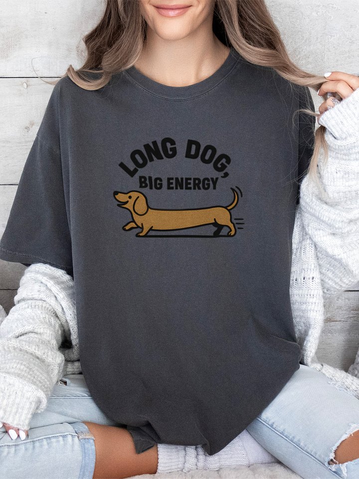 Long Dog Big Energy (Dachshund) Tee product image (15)