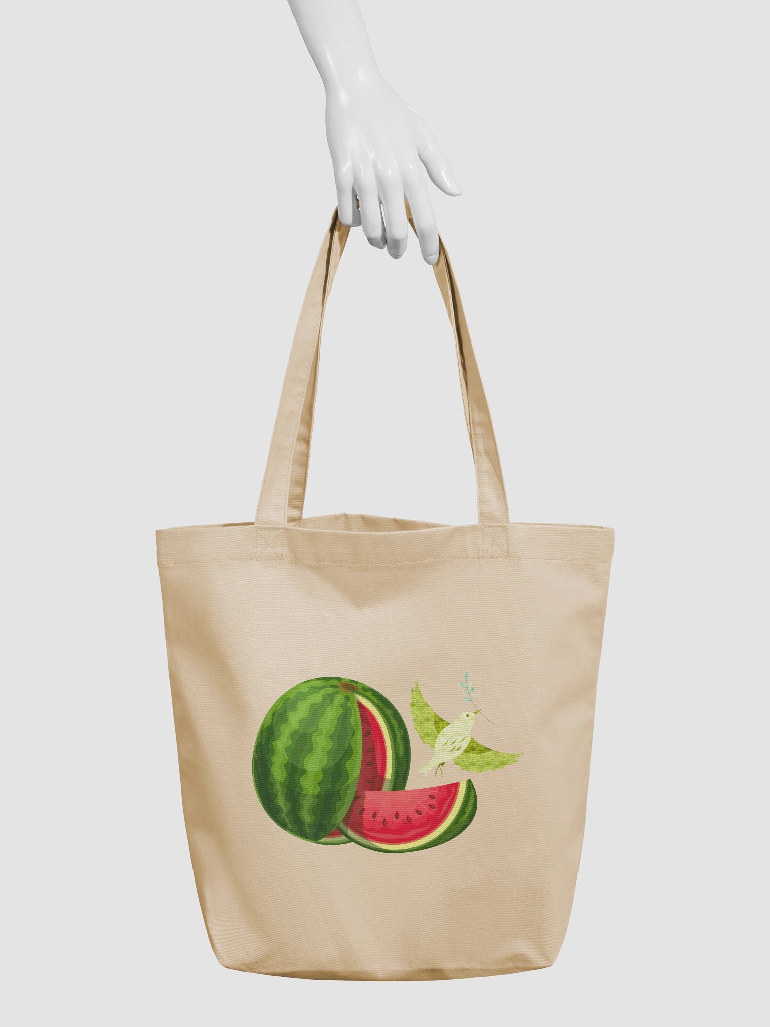 Eco-friendly tote bag: Watermelon Peace product image (6)