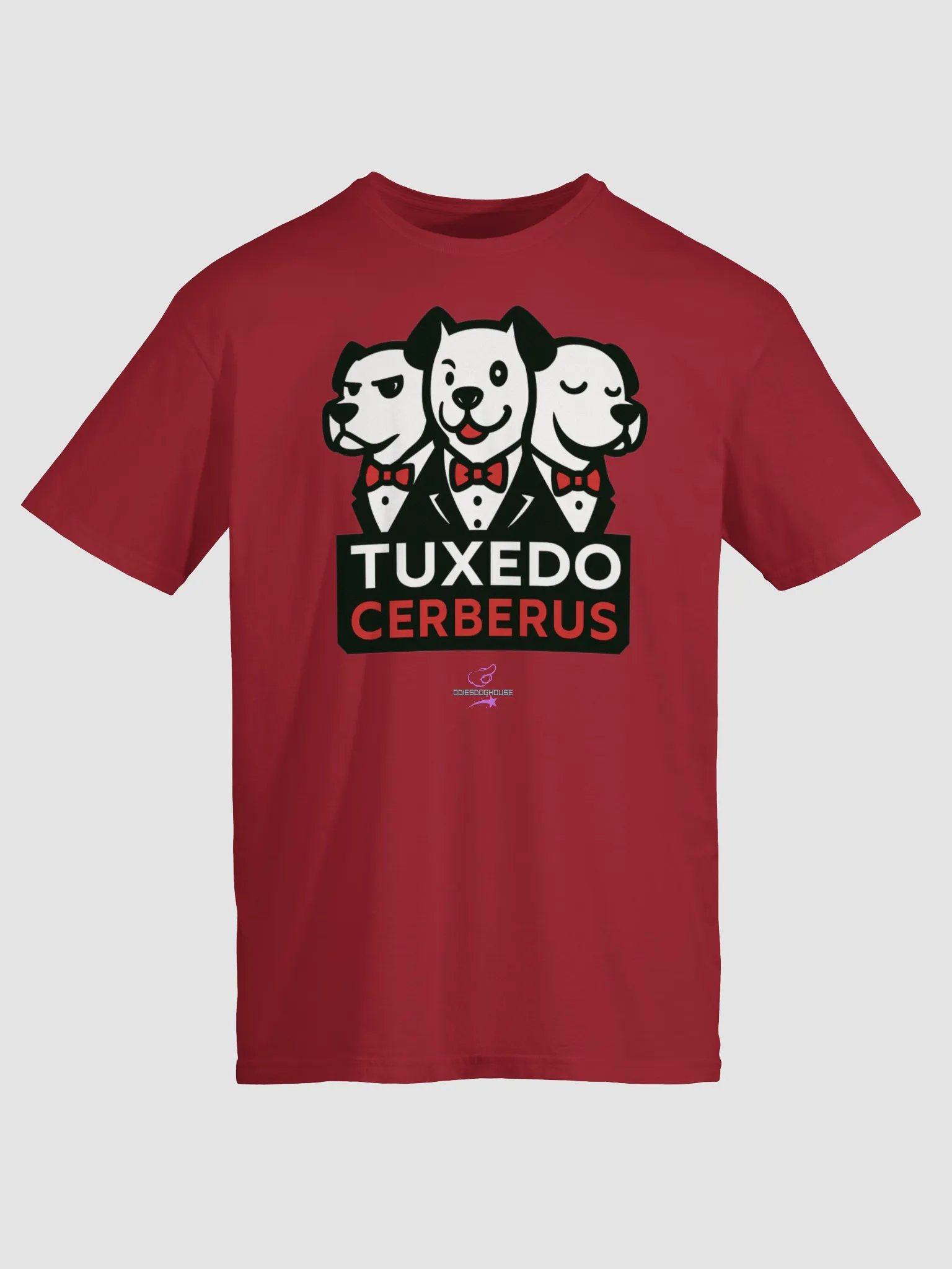 Tuxedo Cerberus Three-Headed Dog T-Shirt product image (25)