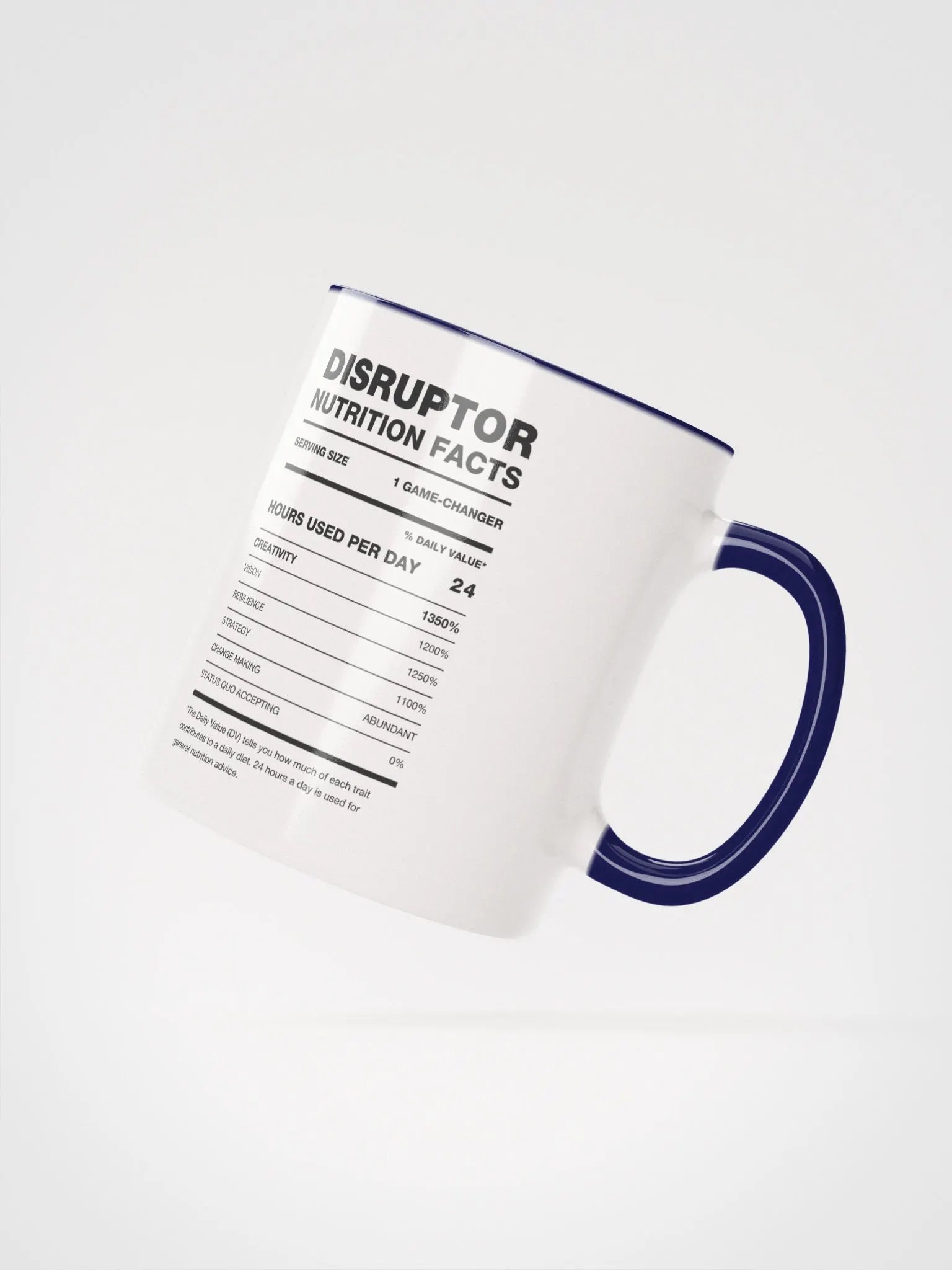 DISRUPTOR Nutrition Facts Ceramic Mug product image (3)