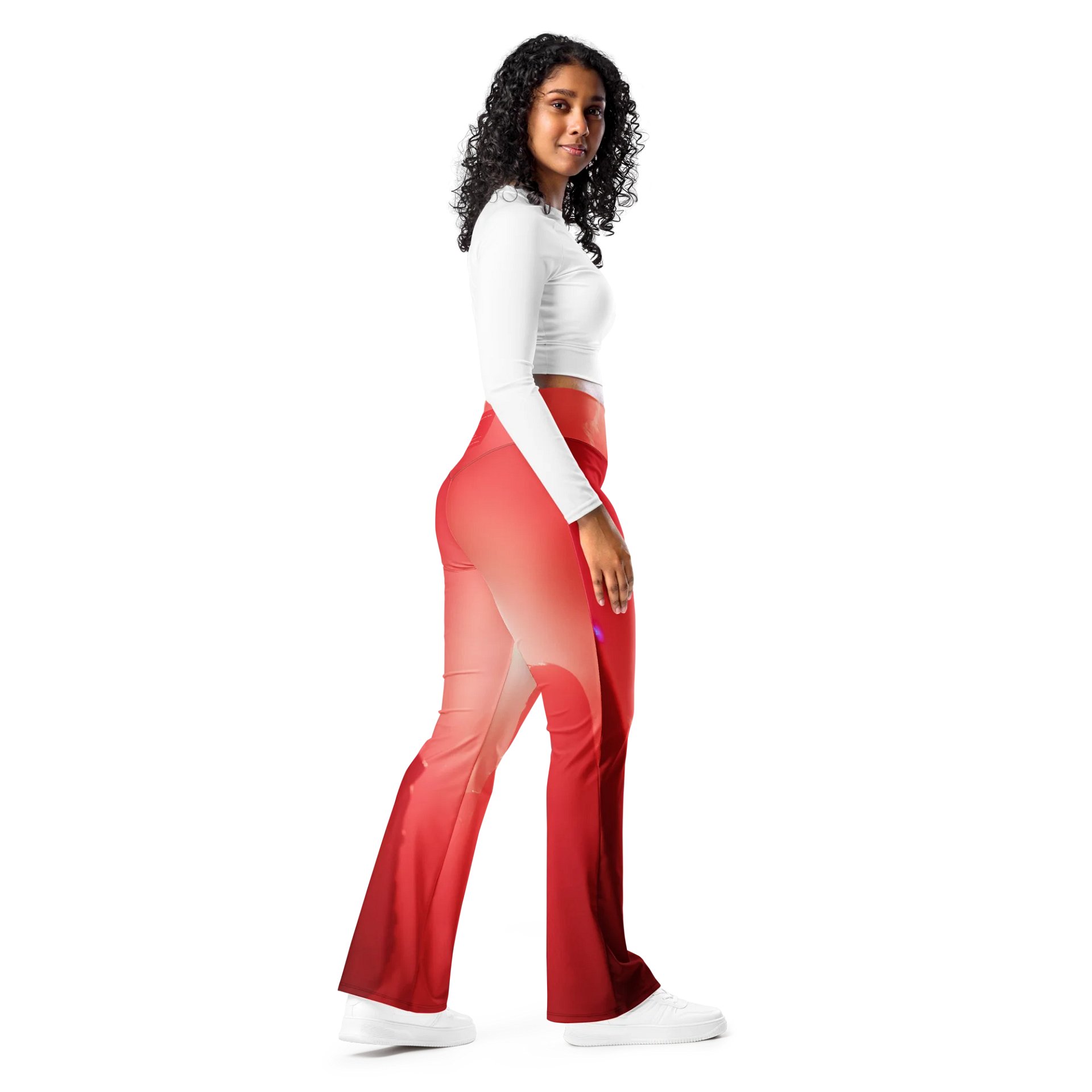 'Girls Are Down' EcoFlare High-Waisted Leggings product image (9)