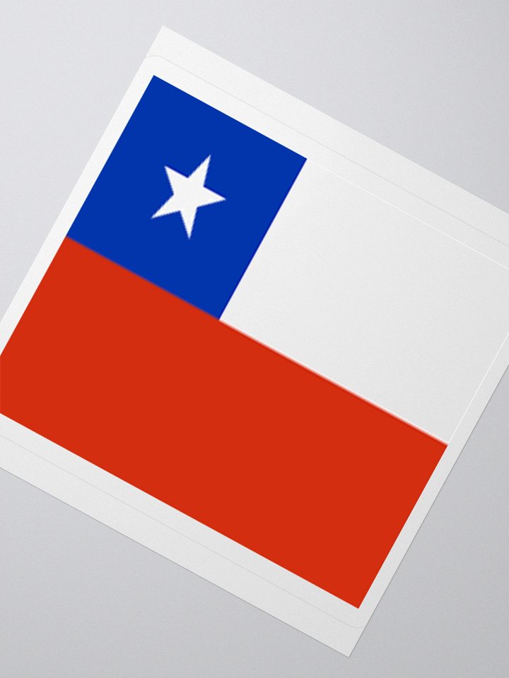 Chile Flag Sticker | White Star Design | Durable Vinyl | 3 Sizes product image (5)
