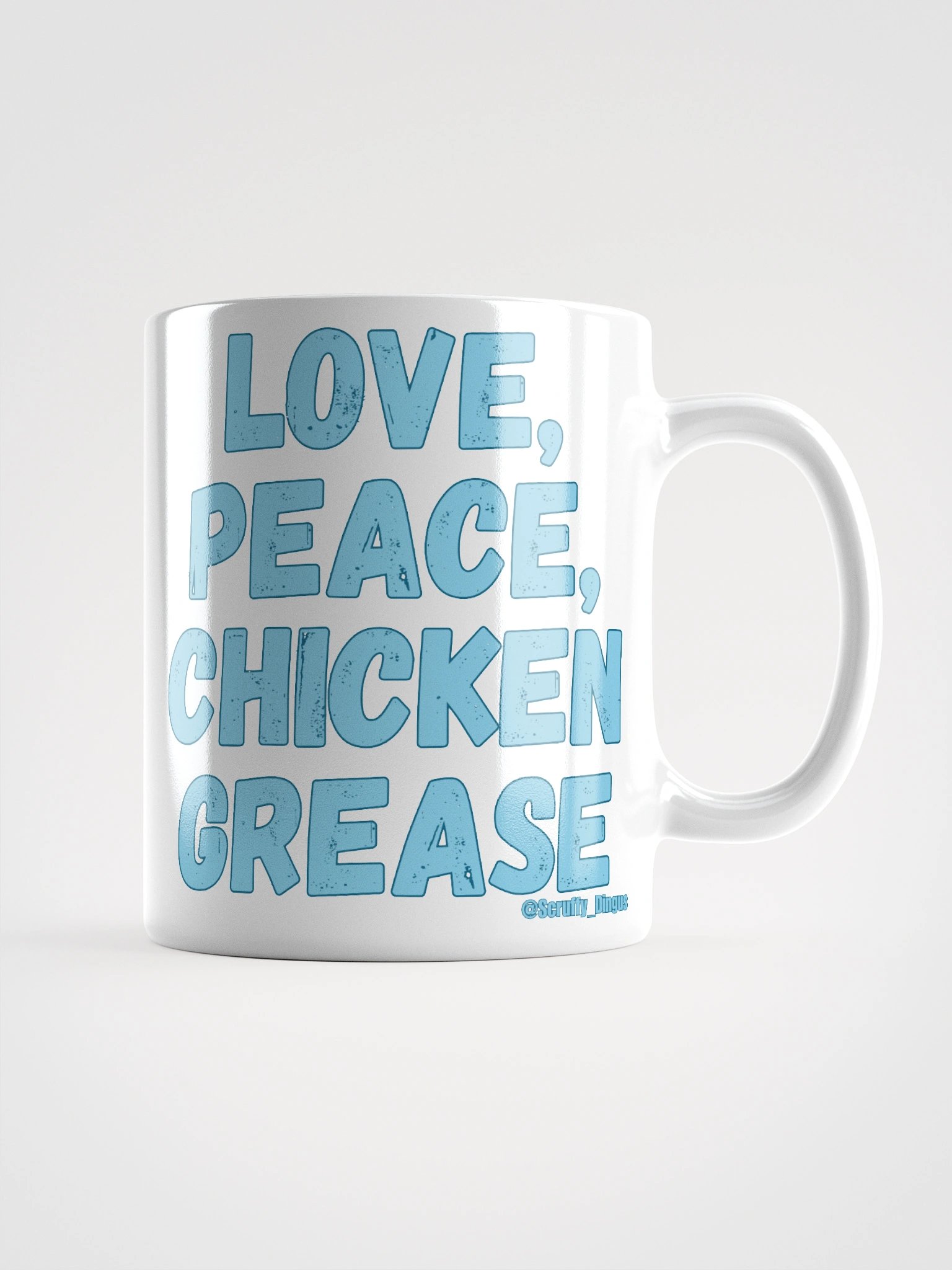"End of Stream" Love, Peace, Chicken Grease Mug product image (1)