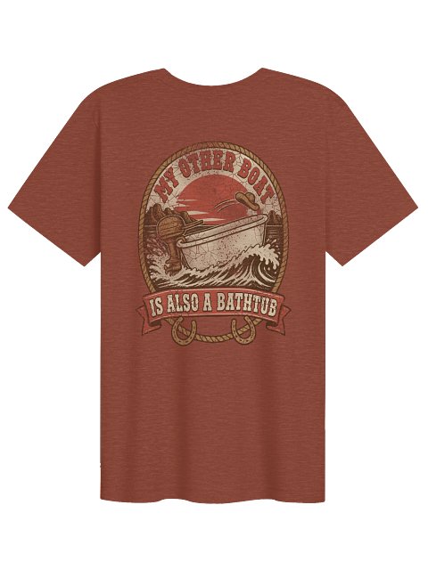 My Other Boat Is Also A Bathtub - Rodeo - Tee - back