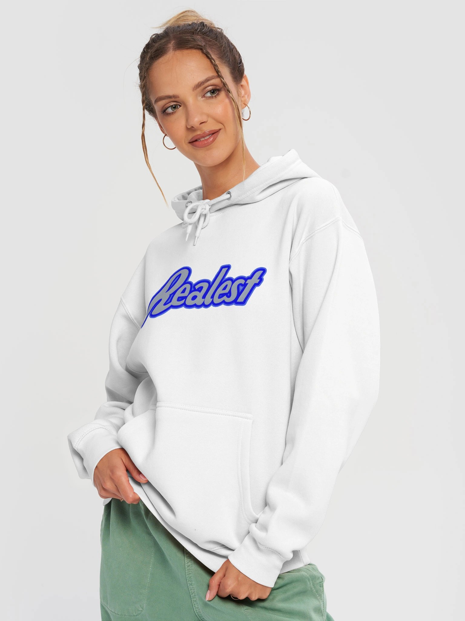 Realest Classic Hoodie - Kentucky Blue/Grey Edition product image (3)