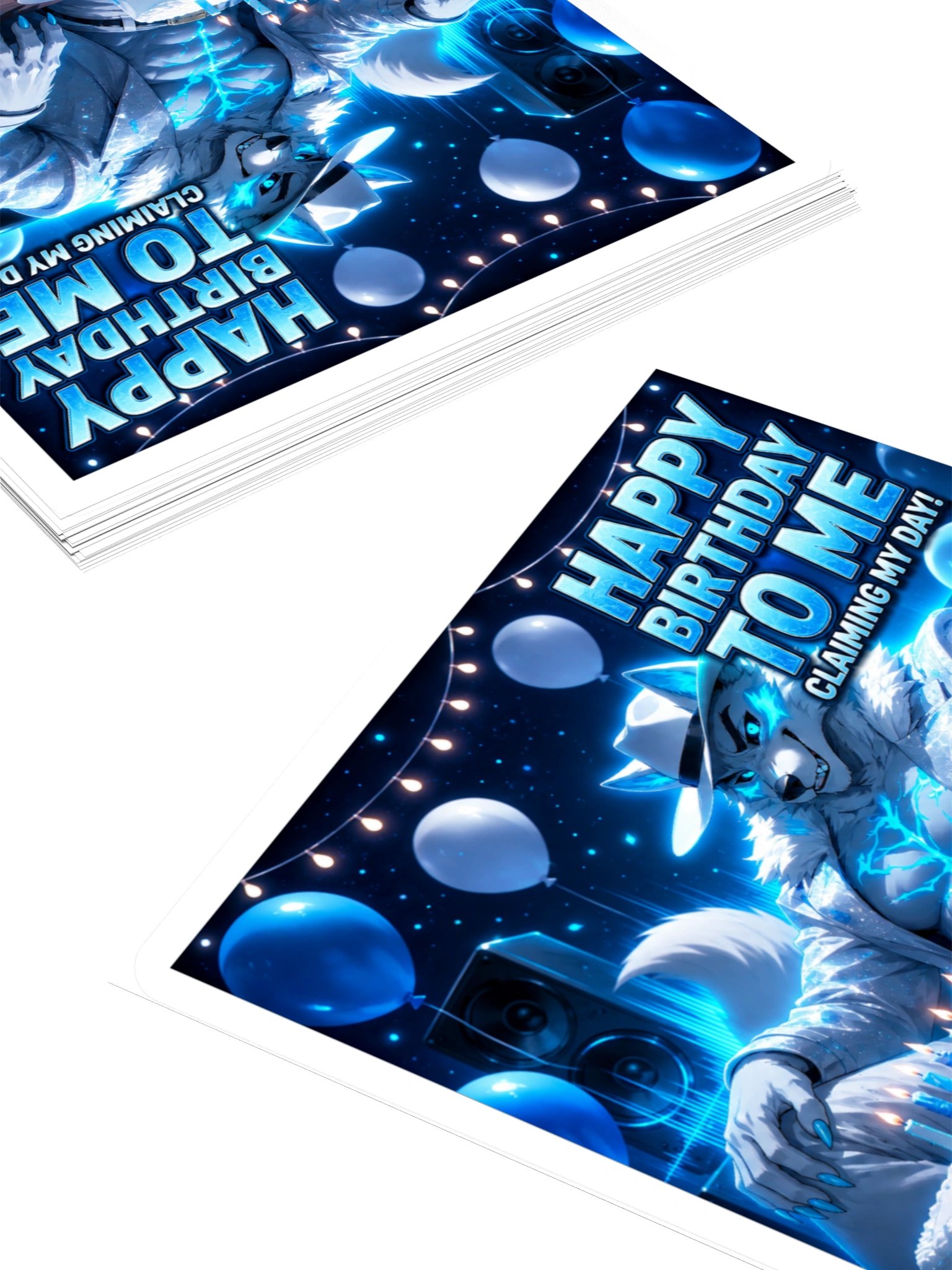 Happy Birthday to Me – Frostfur Sticker product image (4)