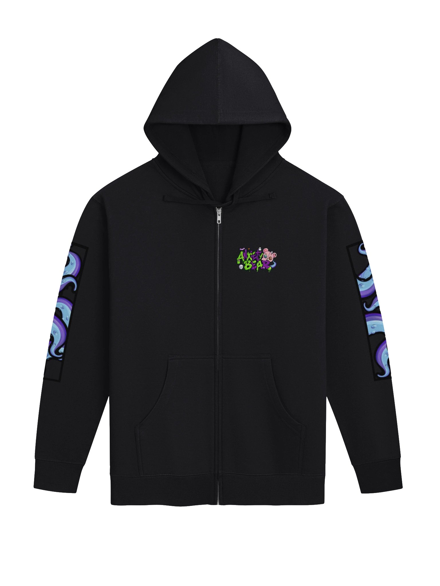 Anxiety Bear Bearthulu Zip Up Hoodie product image (1)