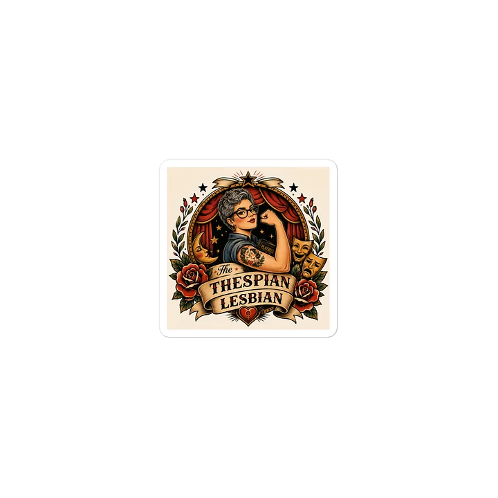 Thespian Lesbian Sticker product image (2)