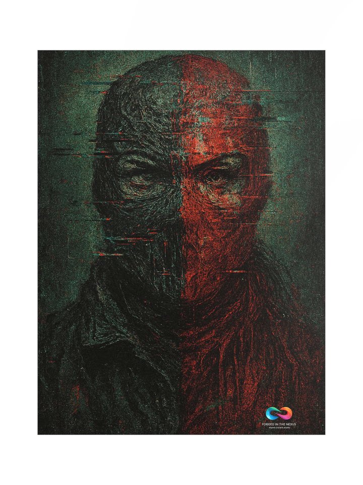 CINEMATIC ART POSTER – DYSTOPIAN GLITCH #003 product image (1)