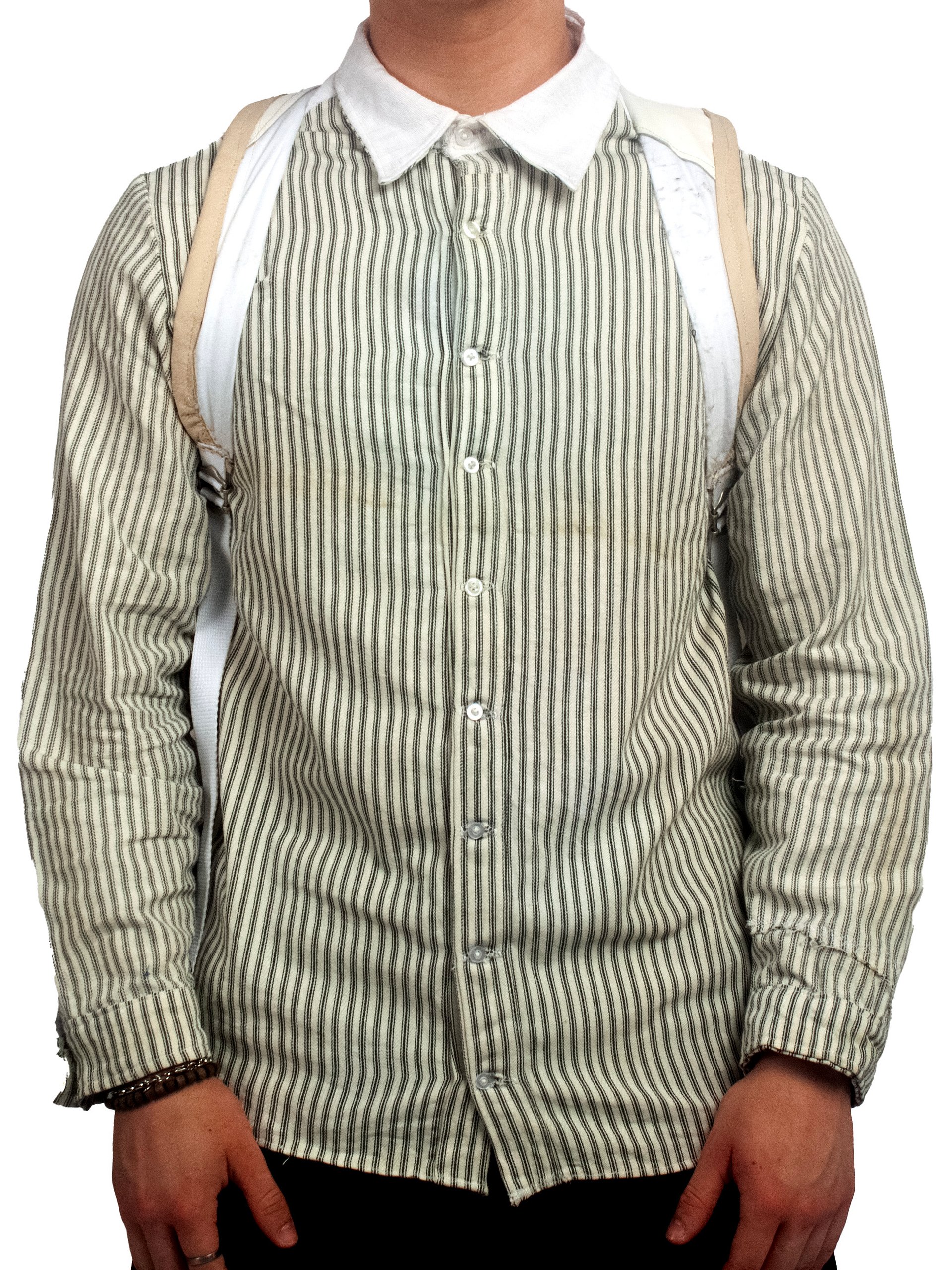 CONE BAG - RIB KNIT PATCHWORK - WHITE product image (3)