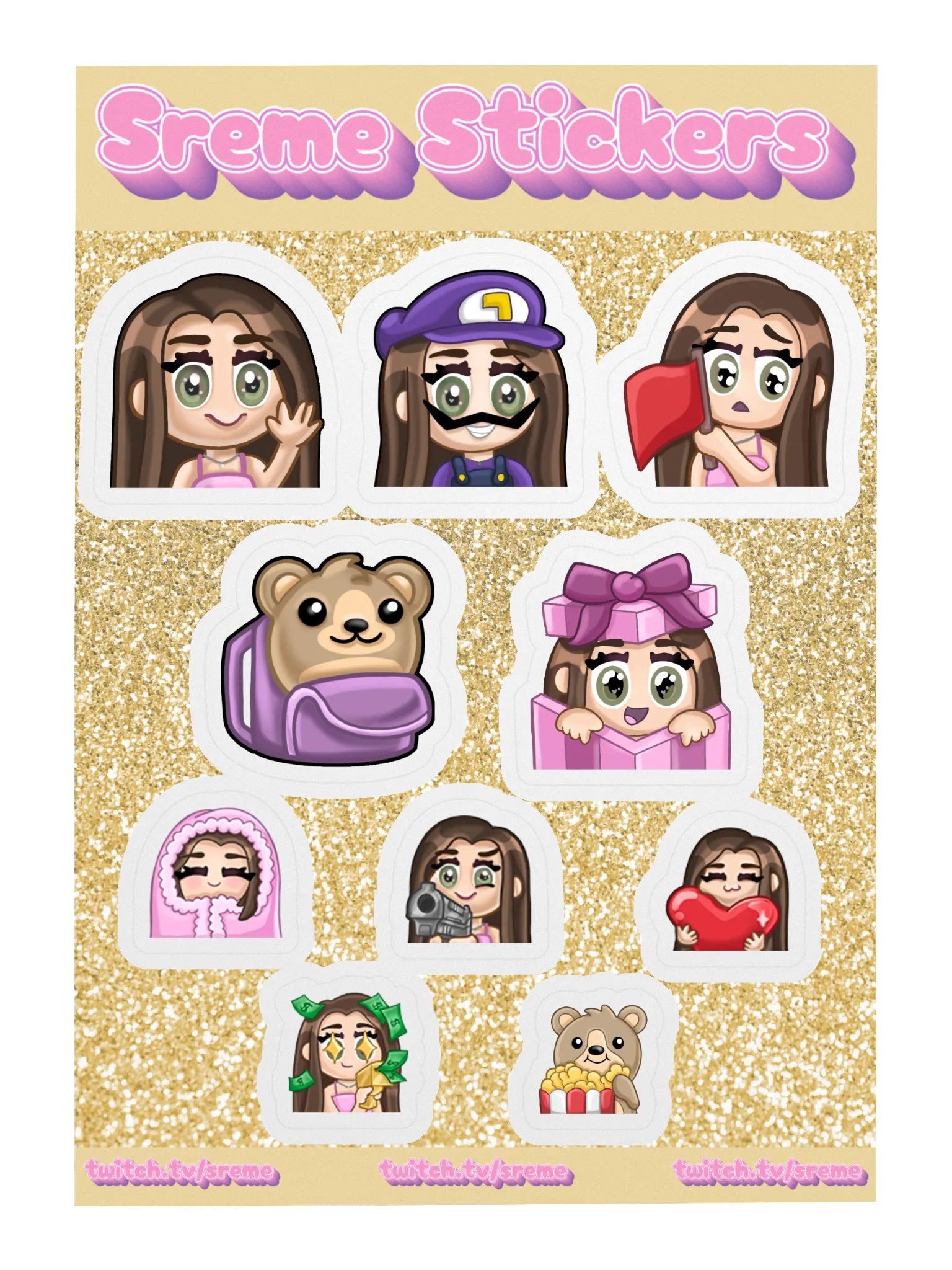 Sreme Emote Sticker Pack product image (1)