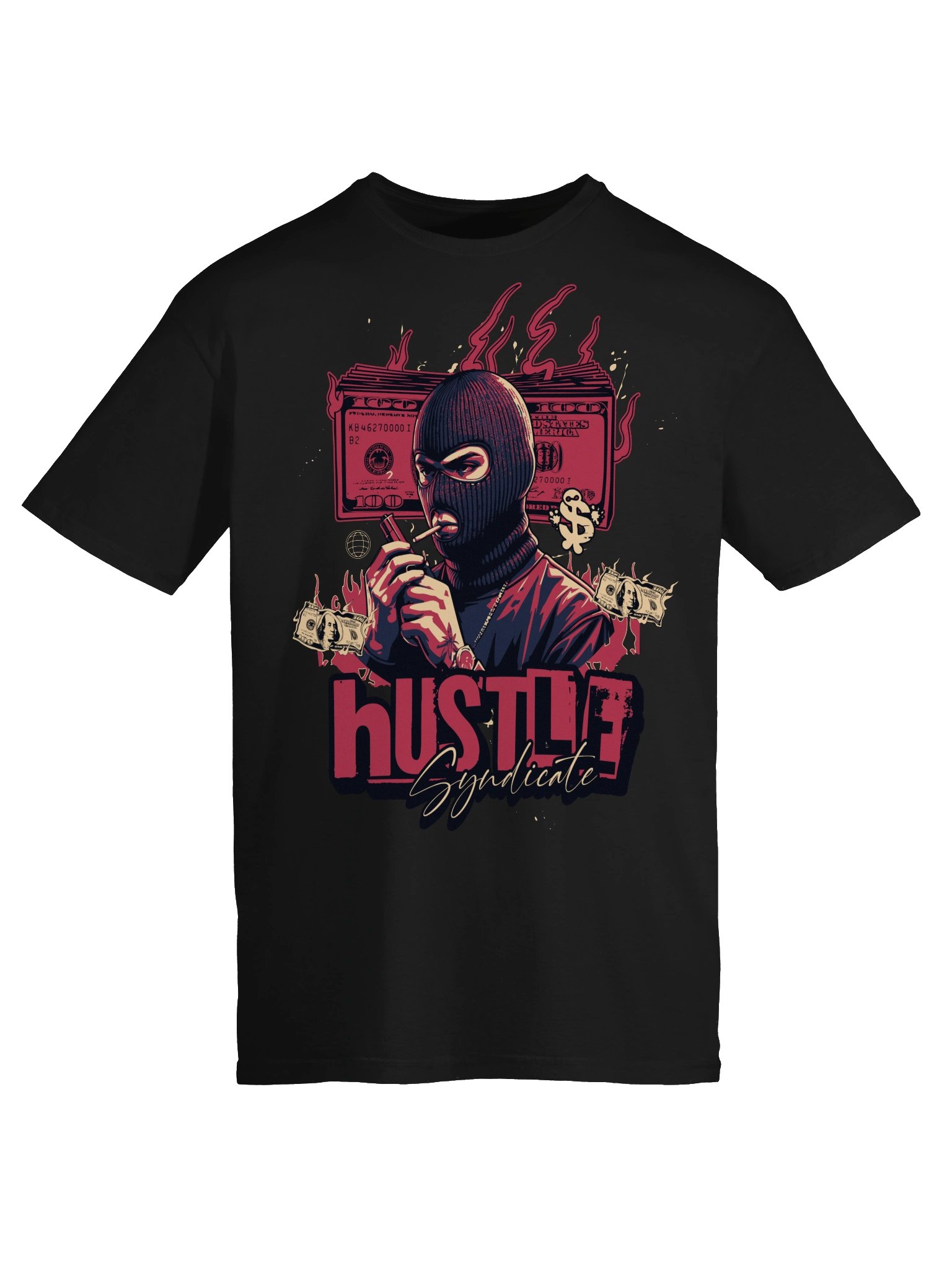 Hustle Syndicate Balaclava Graphic Unisex Softstyle T-Shirt product image (4)