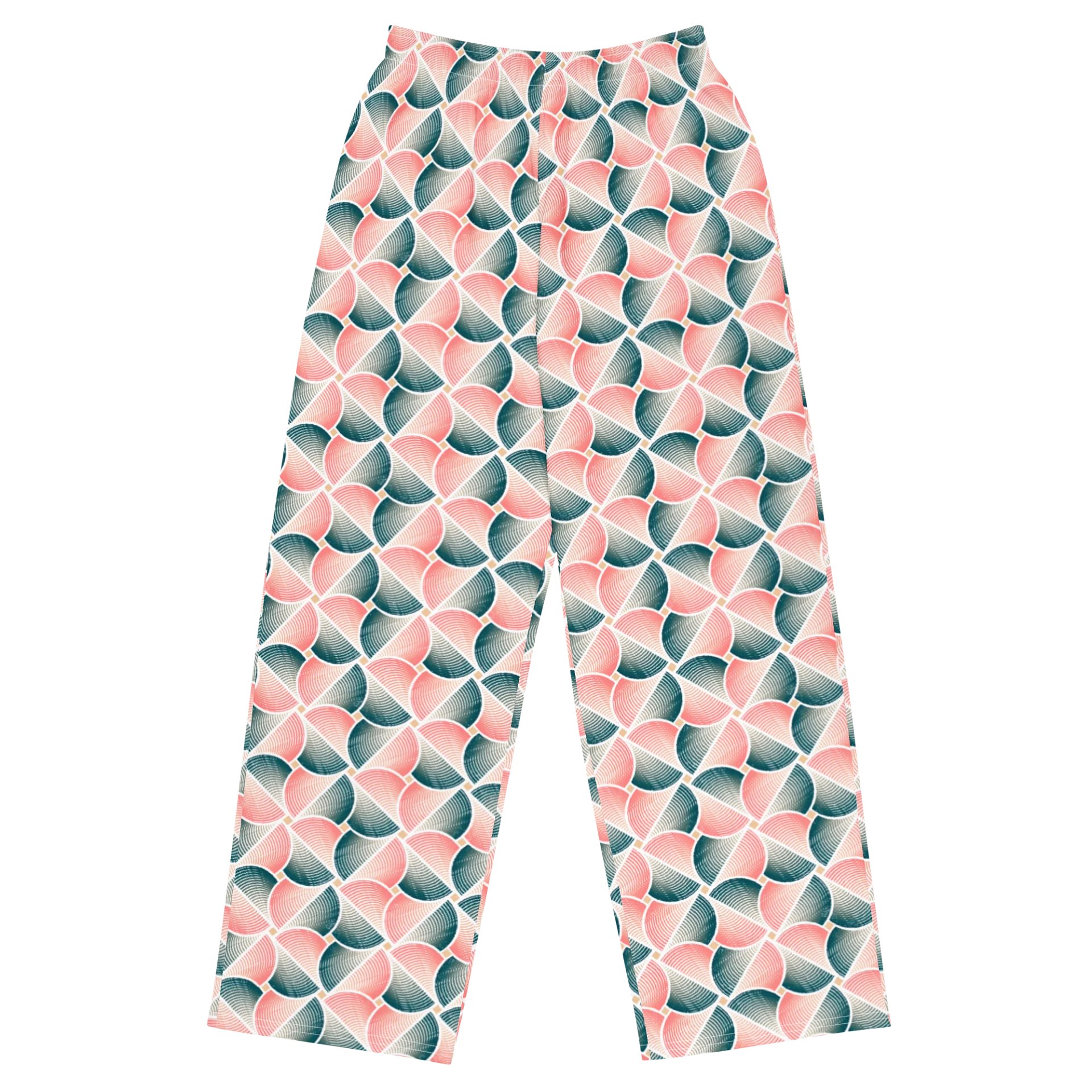 Versatile Modern Geometric Unisex Wide-Leg Pants product image (1)