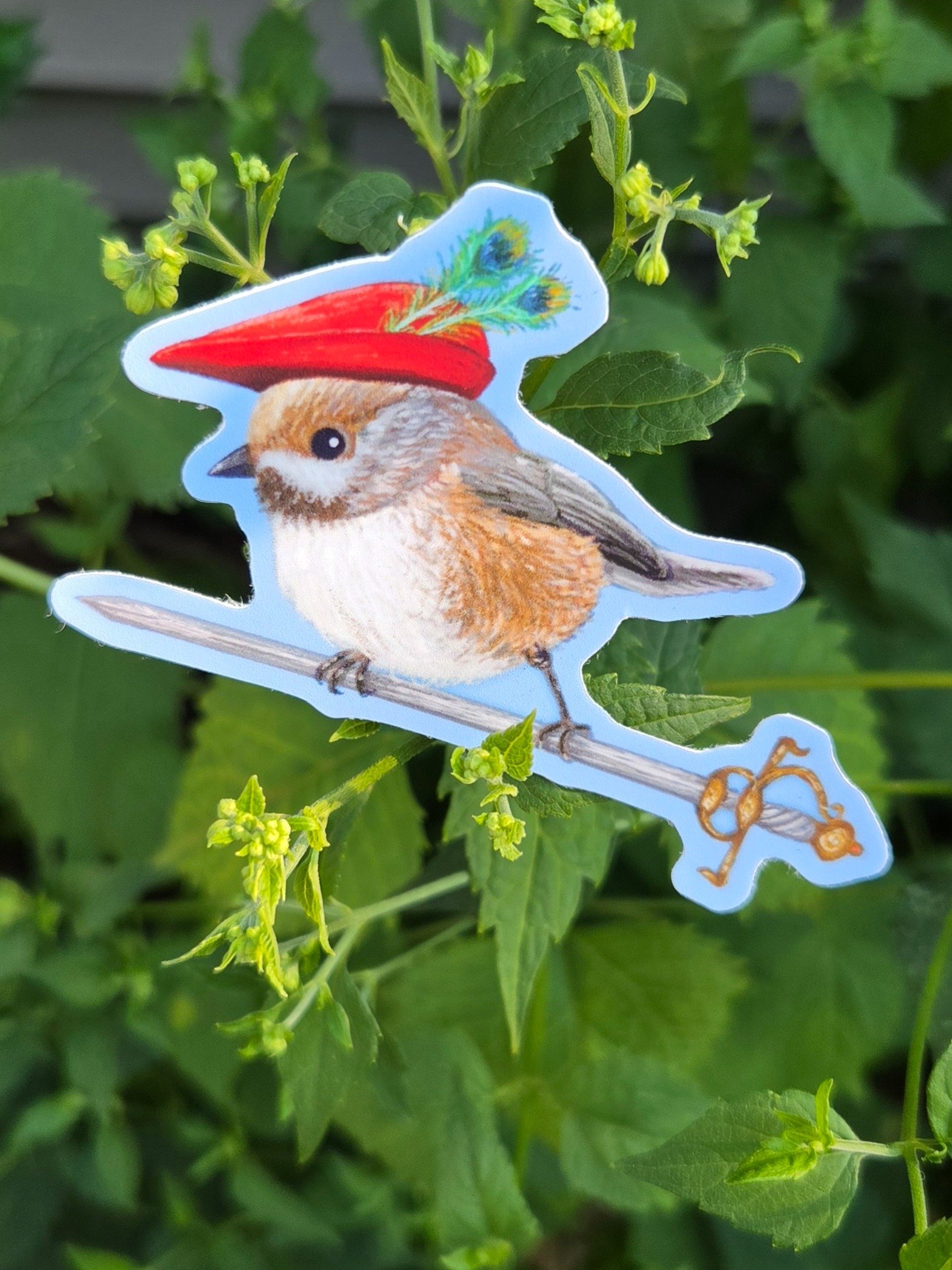 Fancy Chickadee Sticker product image (1)
