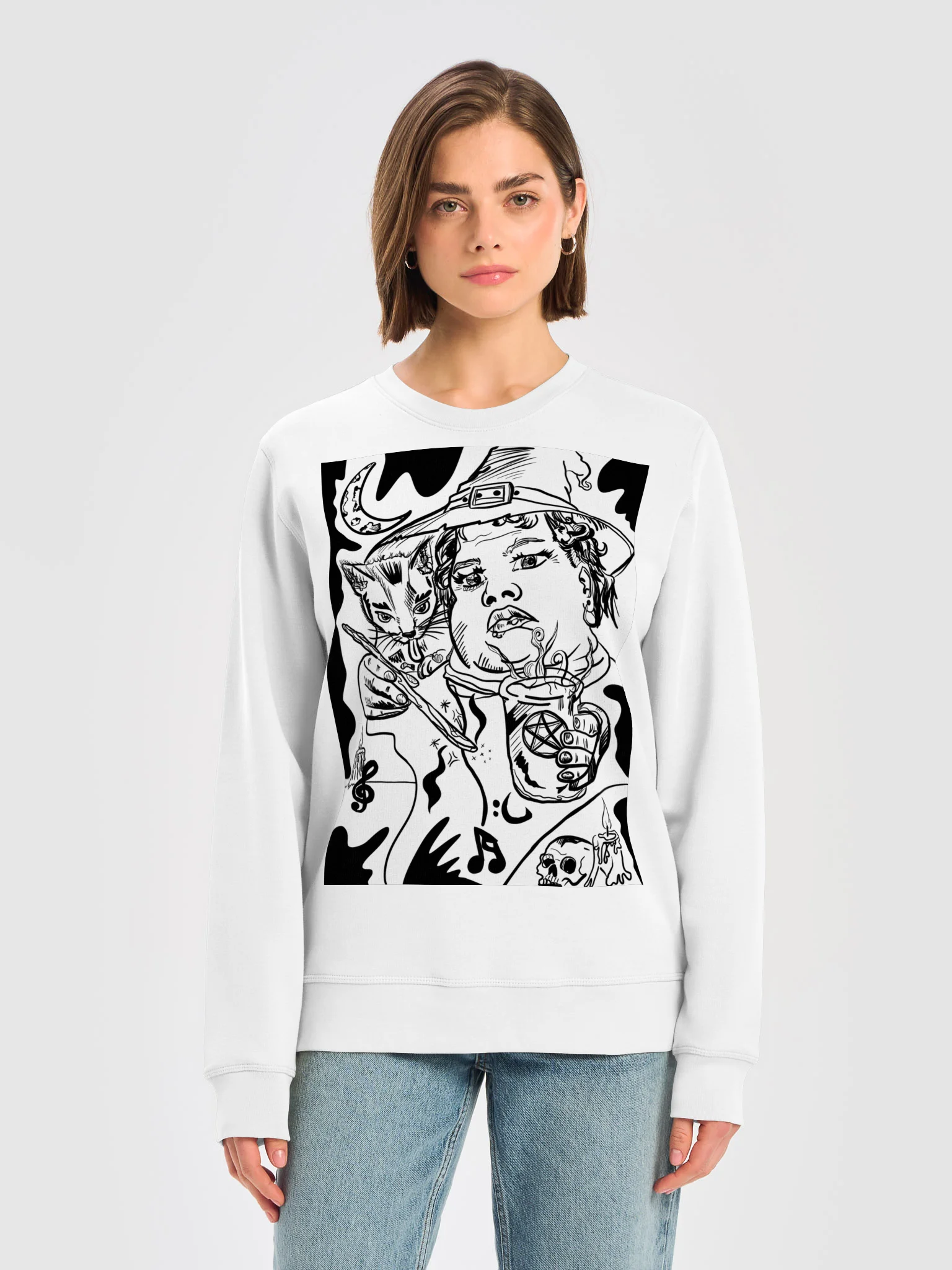 Cat-loving Witchy Shirt product image (21)