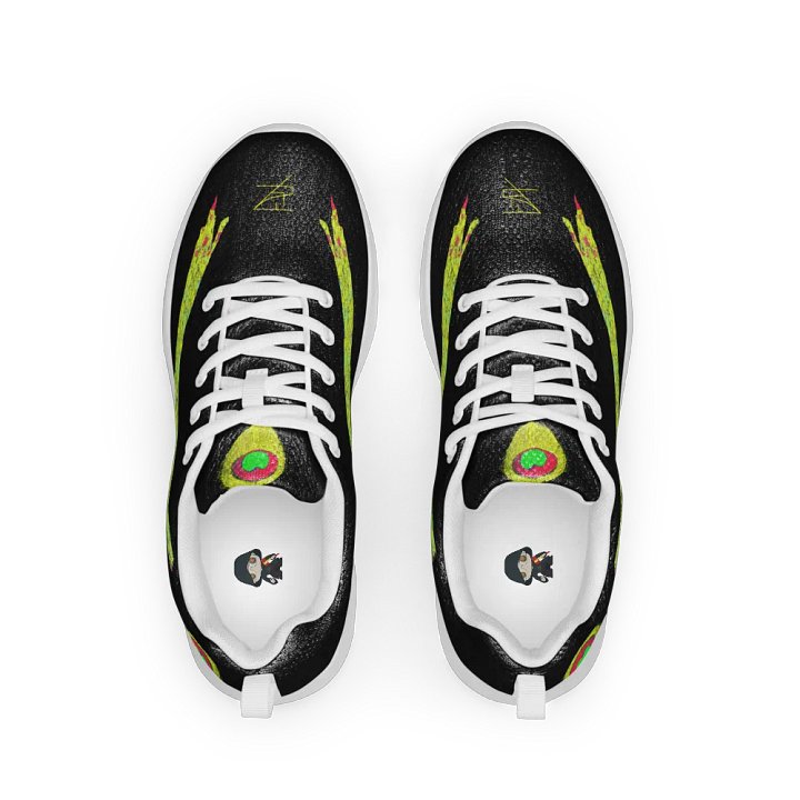 Black with Yellow Peacock Shoe product image (2)