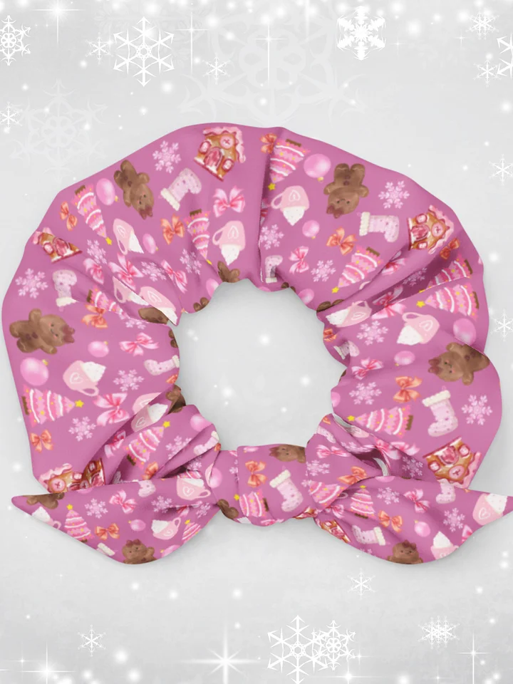 Pink Gingerbread Cookies Scrunchie product image (1)
