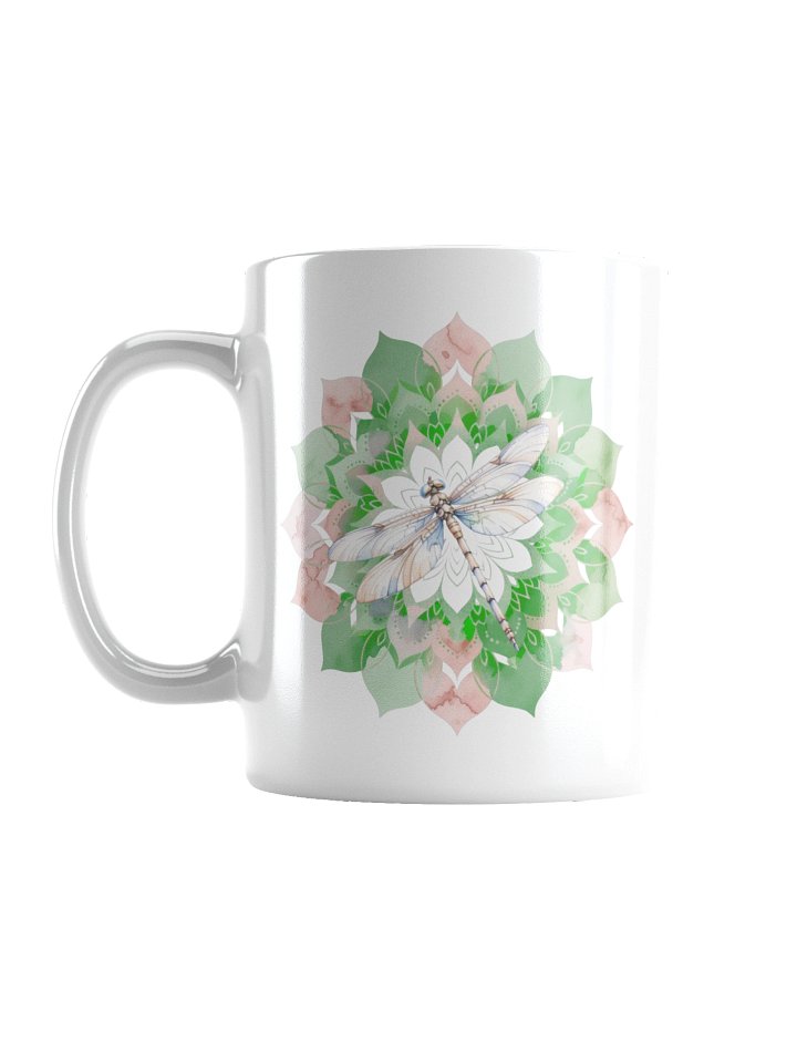 Wings of Serenity Dragonfly Mug – Peaceful Mandala Design product image (3)