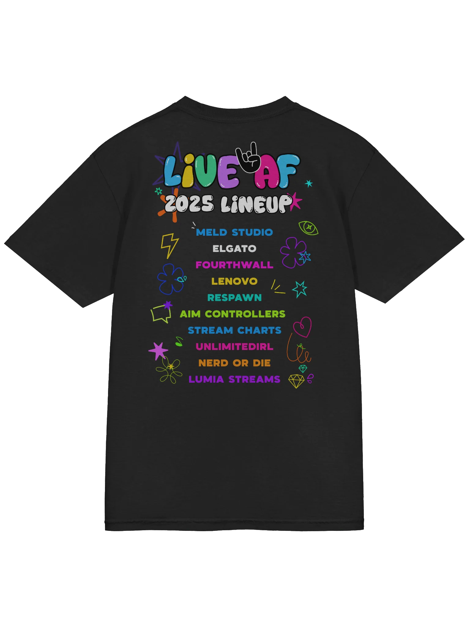 LiveAF 2025 T-Shirt product image (4)