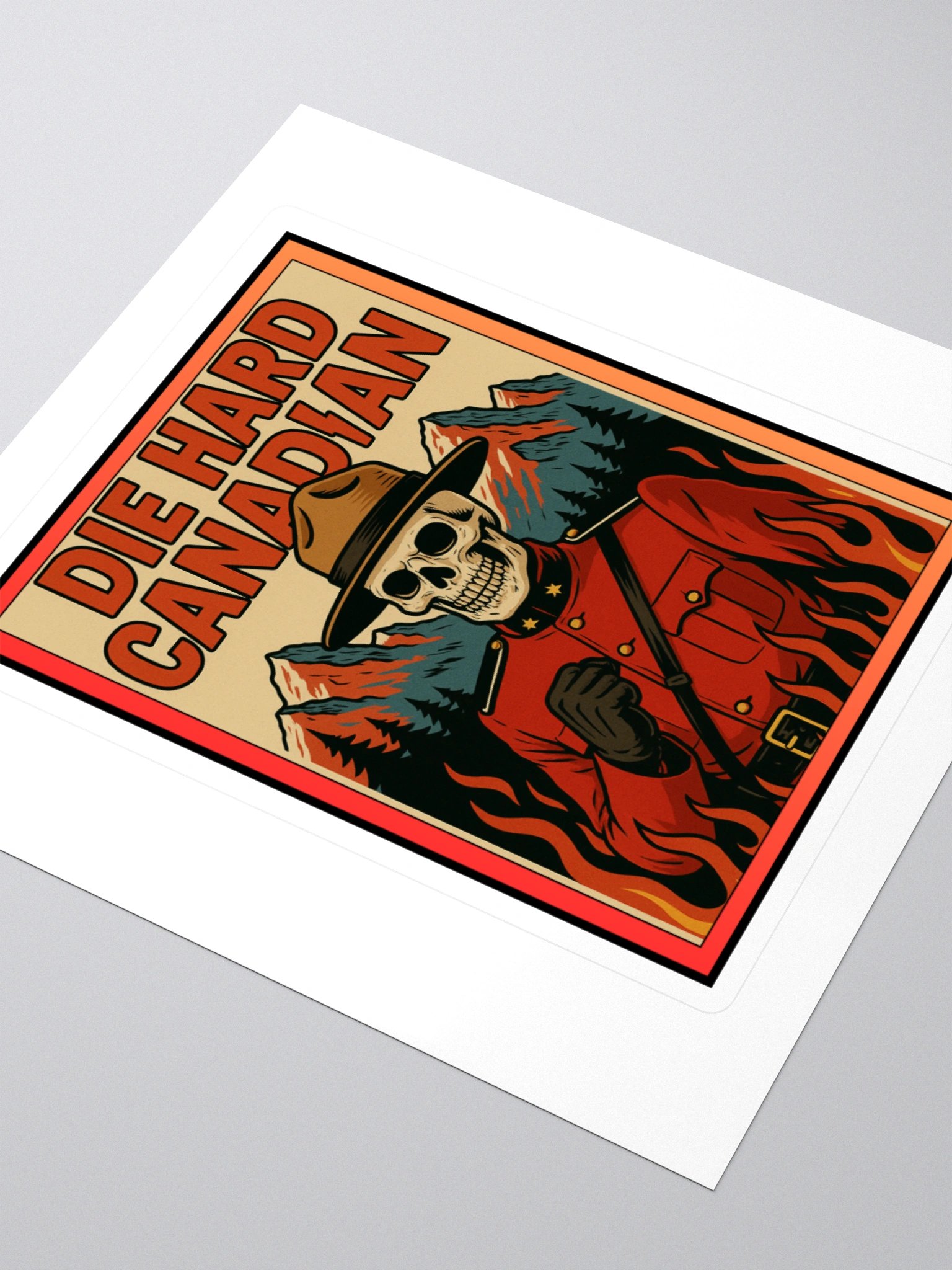 "DIE HARD CANADIAN" vinyl sticker product image (2)