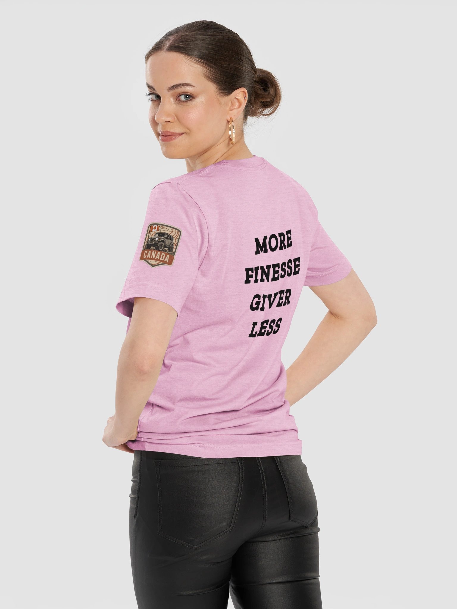 Unisex t-shirt with Fuckery Jeep Logo and Finesse Slogan (Light colours) - Clean product image (6)