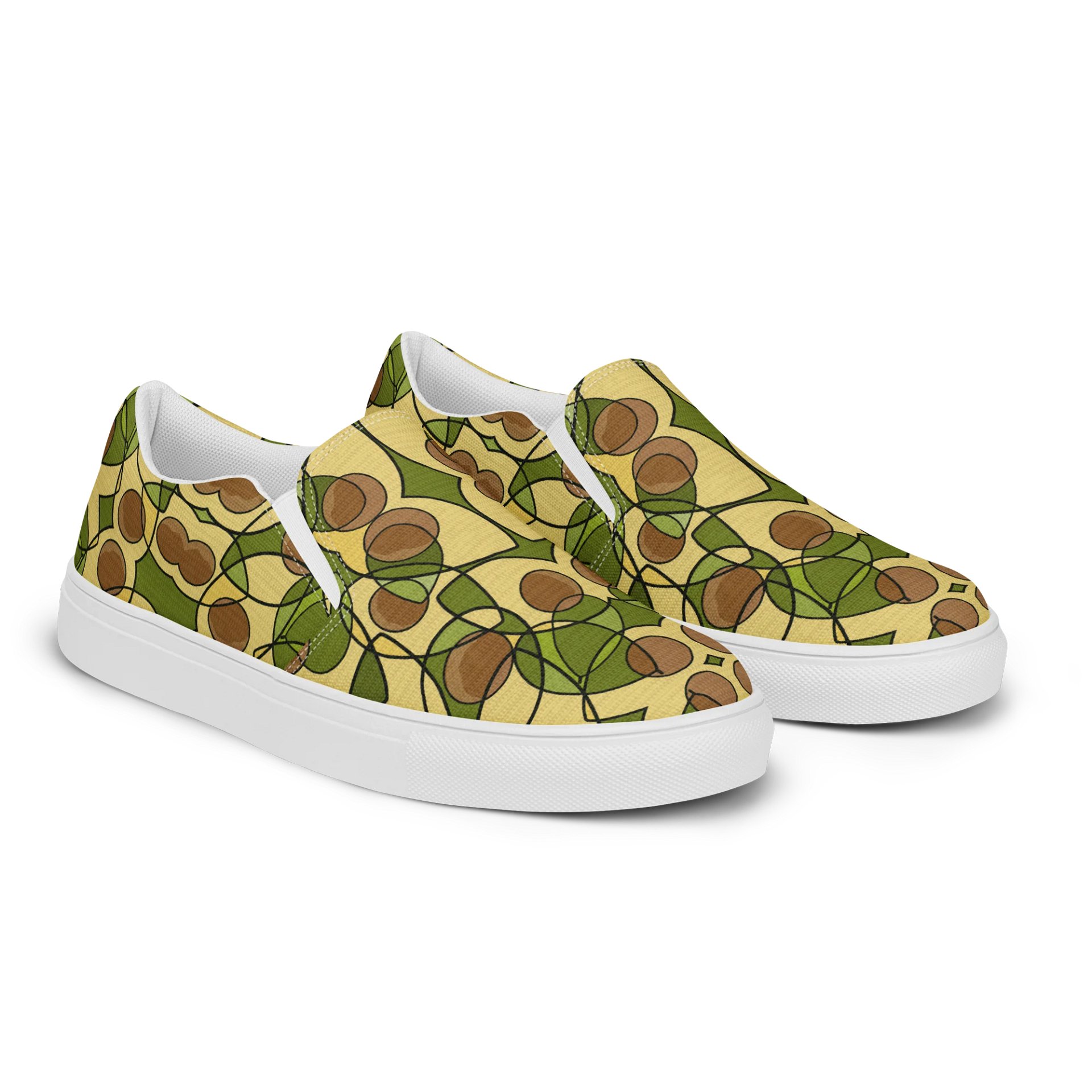 Avocado Reverie – Men's Slip-On Canvas Shoes product image (3)