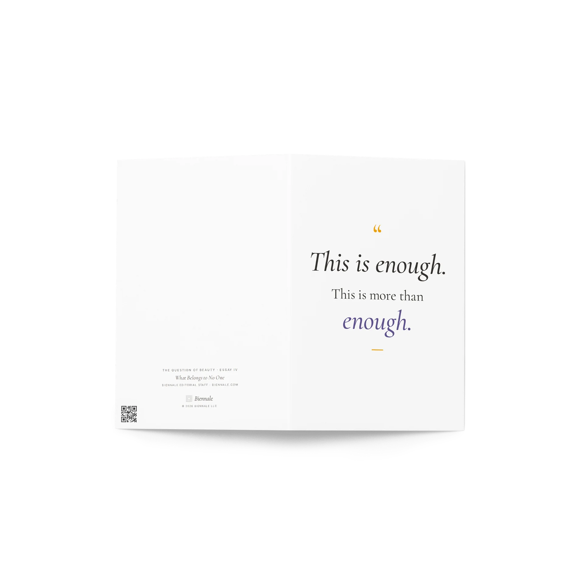 This Is Enough Quote Greeting Card product image (4)