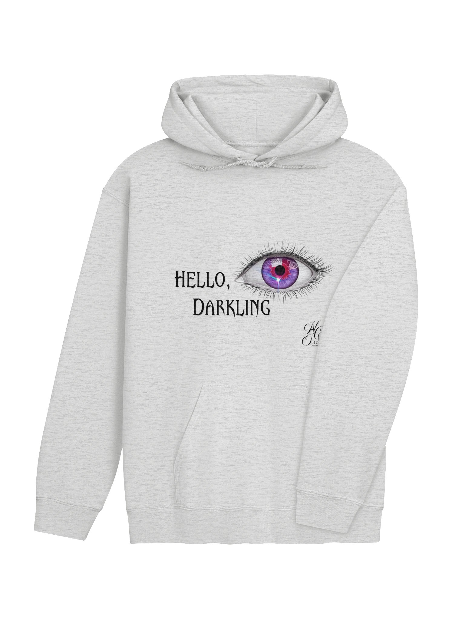 Wake Me With a Wicked Kiss — Hello, Darkling Ash Gray Hoodie product image (4)