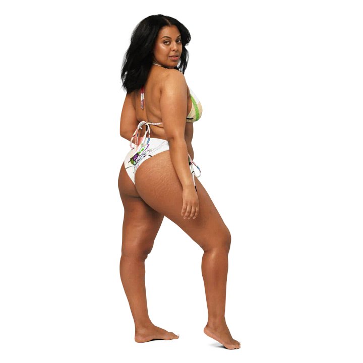 Abstract Lithographic Pattern Design String Bikini - V1 product image (2)