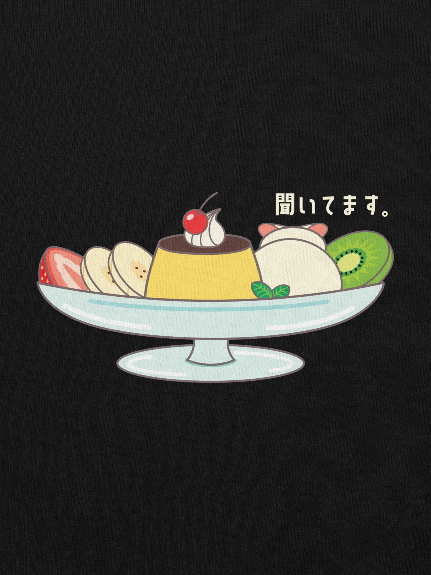 Pudding A La Mode Cat - Unisex Youth Heavyweight T-shirt product image (1)