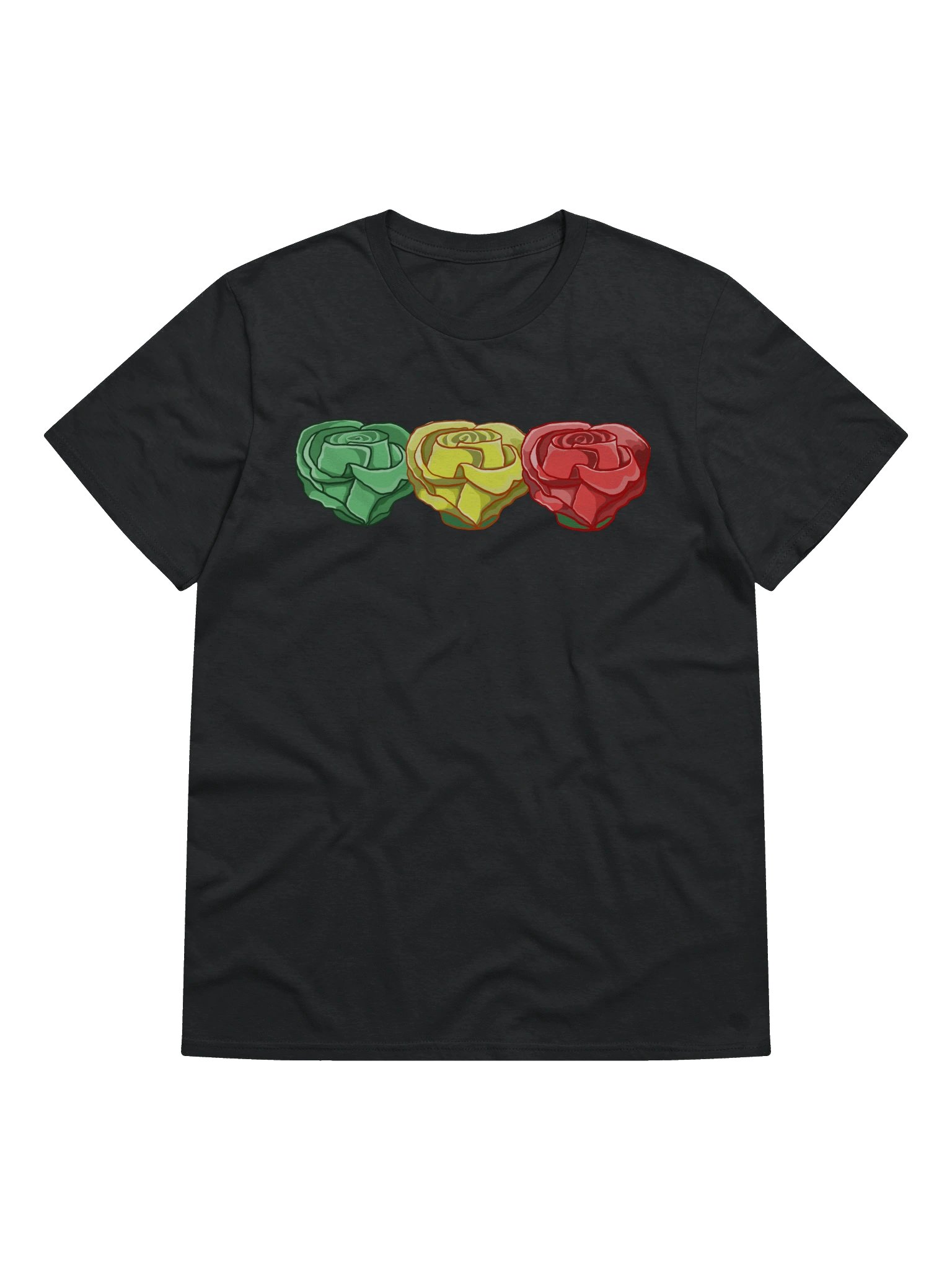 Tricolor Rose Life Light Weight T-Shirt product image (1)