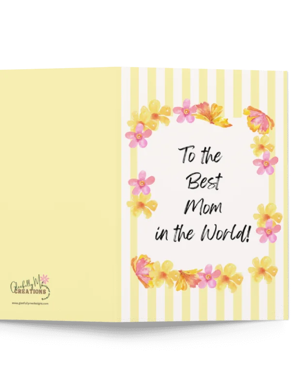 Best Mom Floral Mother’s Day Card product image (2)