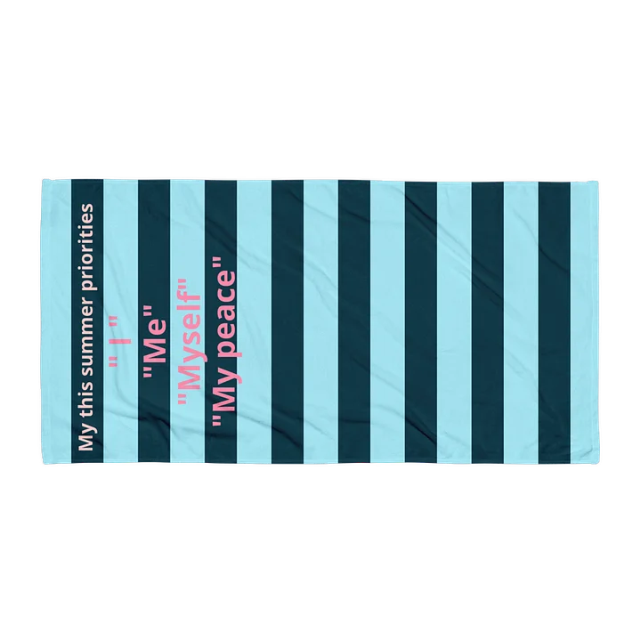 My Summer Priorities Beach Towel product image (1)