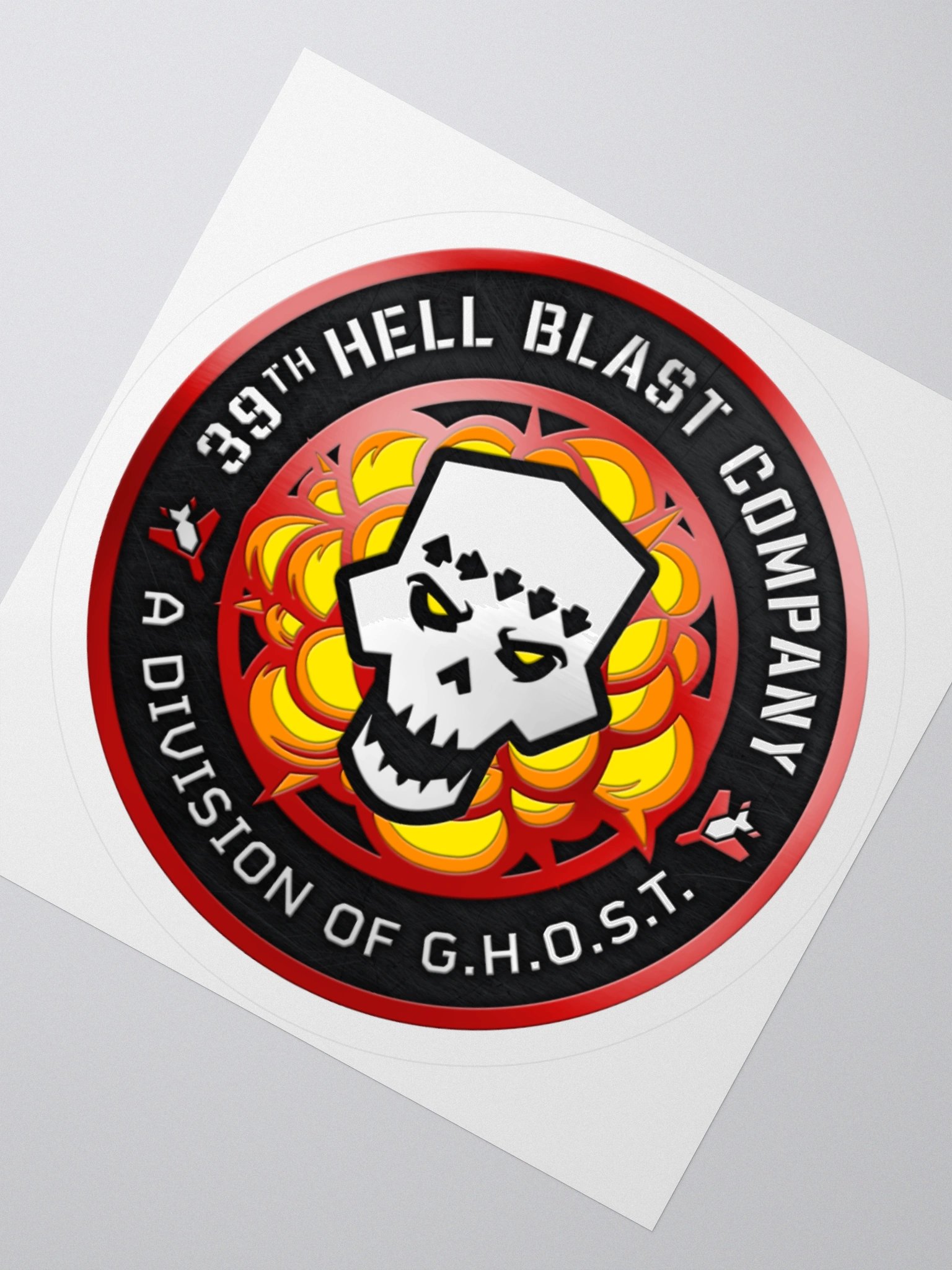 Hell Blast Metallic Sticker product image (2)