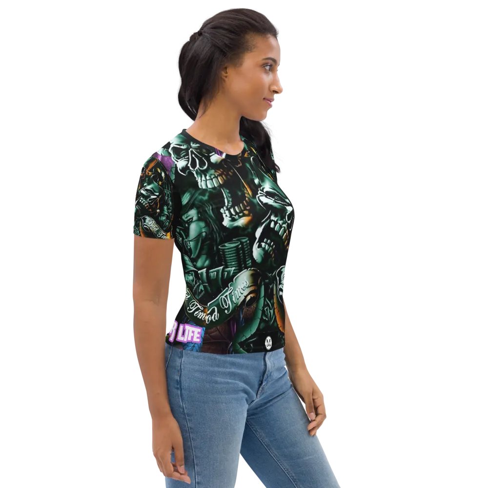 LowRider Smile Now Cry Later Women's Crew Neck T-Shirt product image (12)