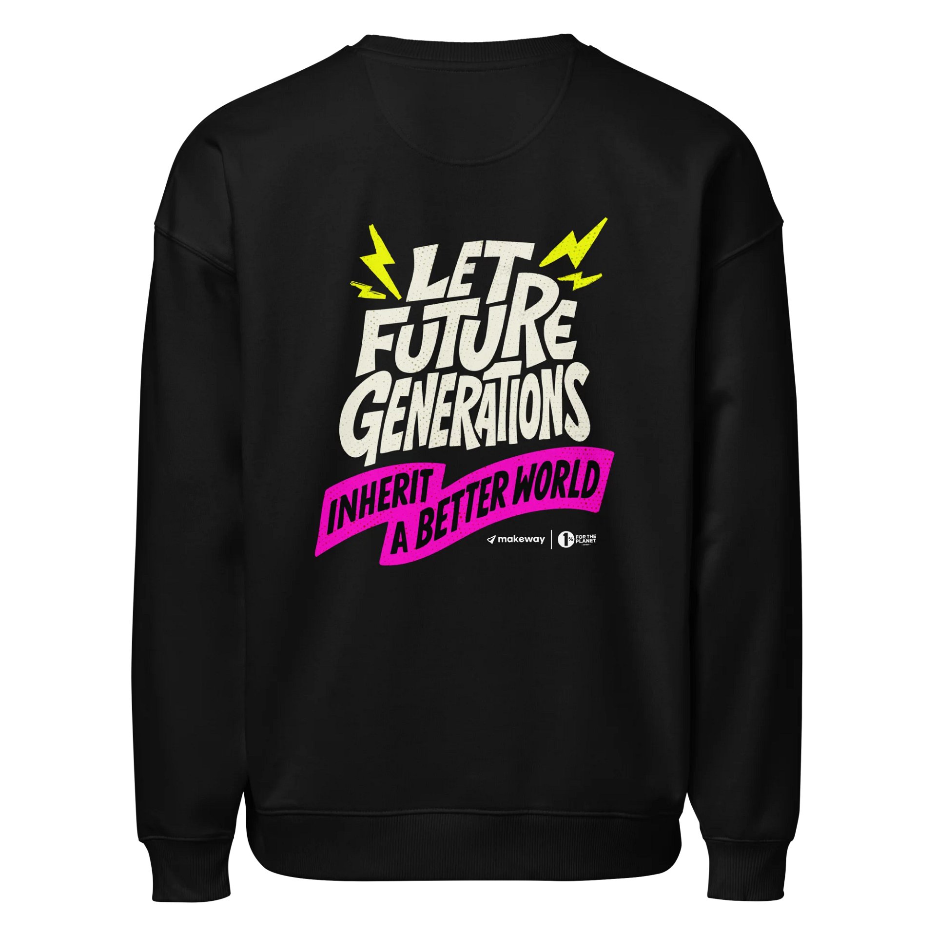 GOTS Certified (Global Organic Textile Standard) Crewneck: Dark Mode product image (3)