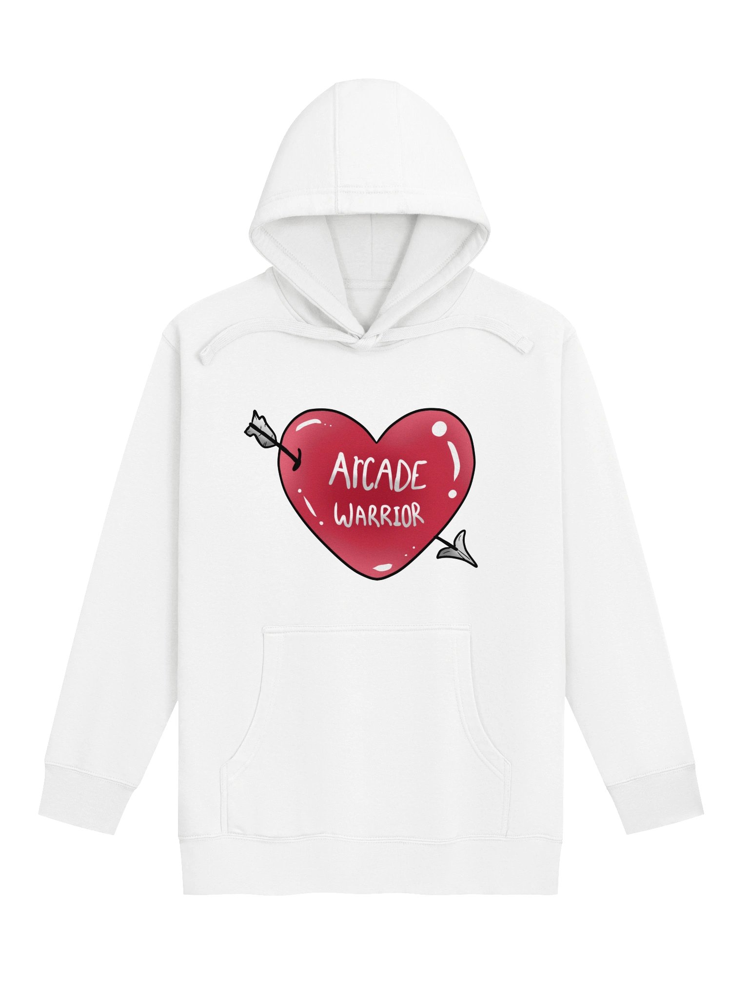 Arcade Warrior Valentine's Heart Hoodie product image (6)