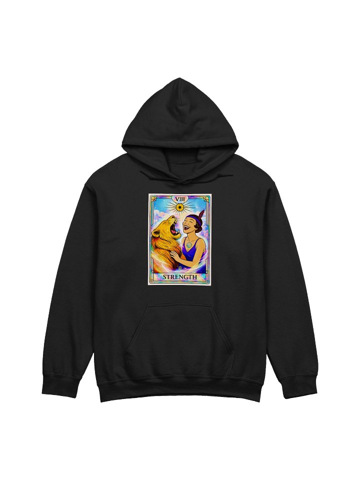 Strength Cazimi Colour Splash Tarot Card Hoodie product image (1)