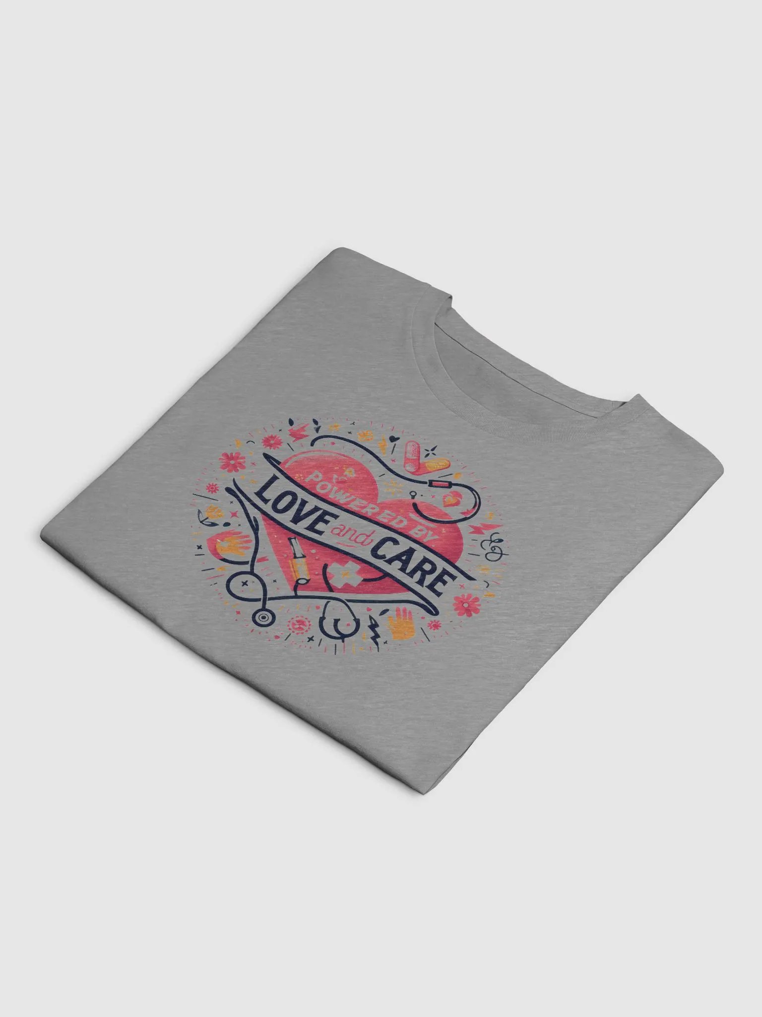 love and care heart shape design crop top product image (25)