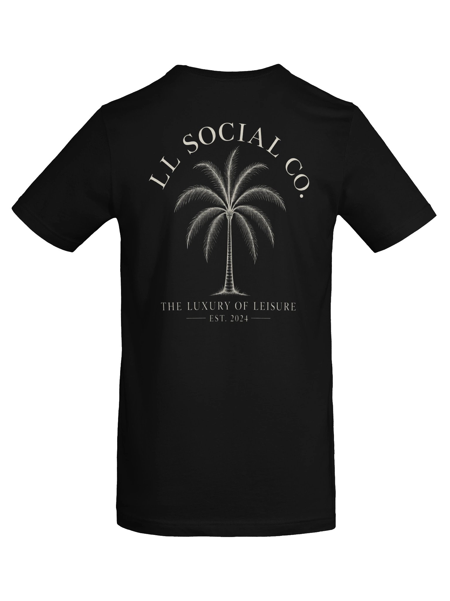 LL Social Co. Luxury of Leisure Essential Tee — Palm | Ivory product image (6)