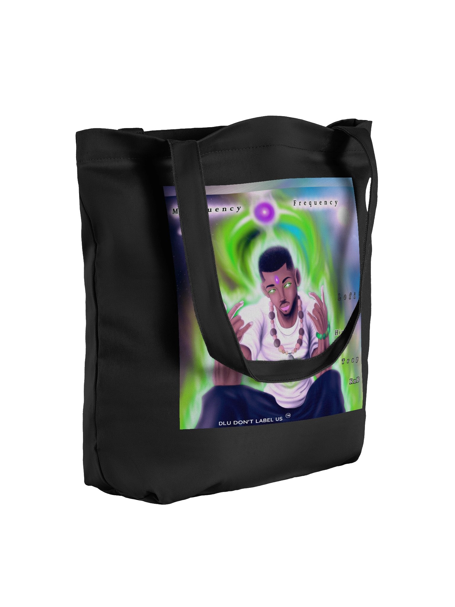 DLU DON’T LABEL US® MusEquency Cosmic Tote Bag product image (4)