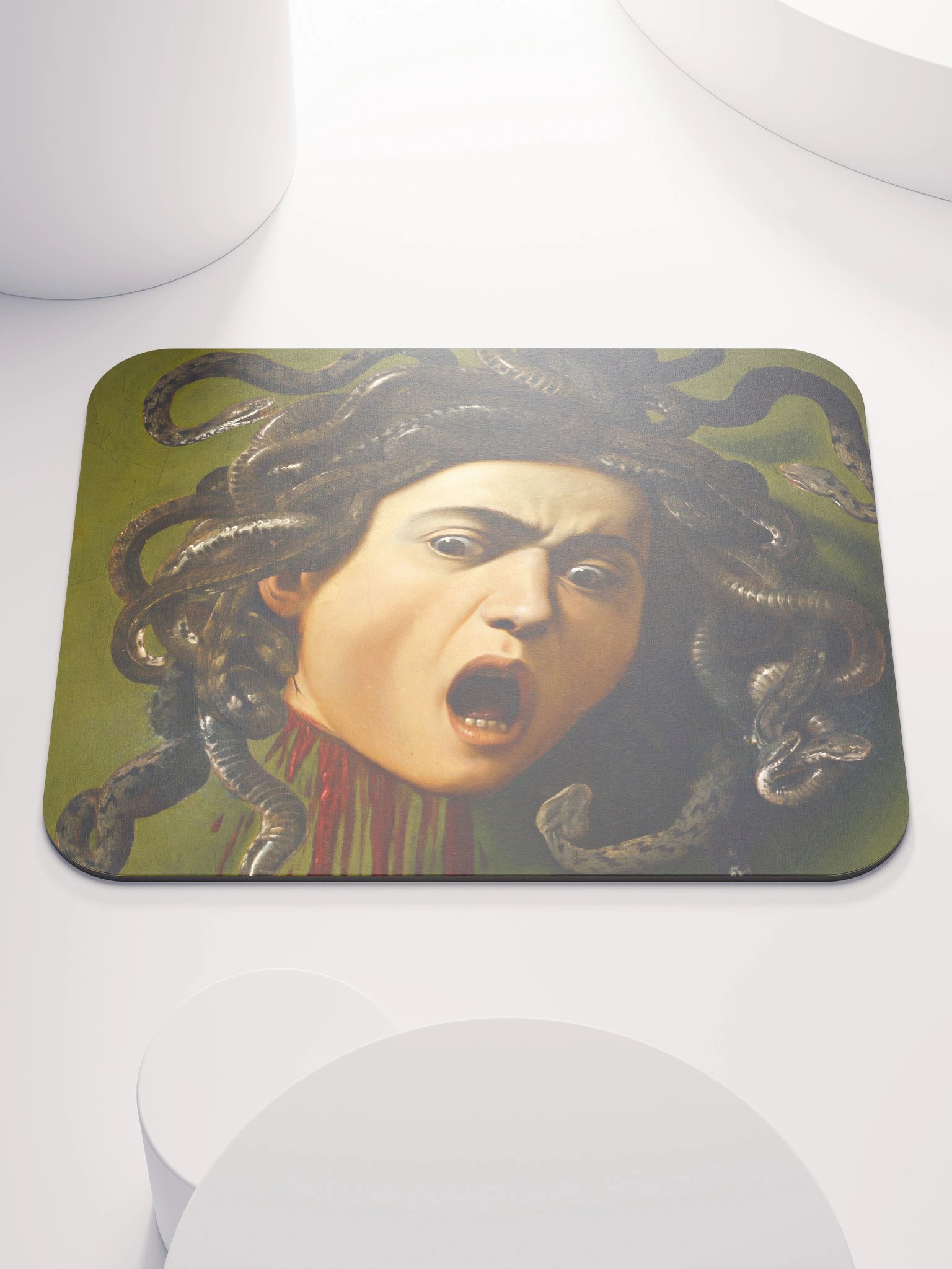 Caravaggio – Medusa (1597) Mouse Pad product image (1)