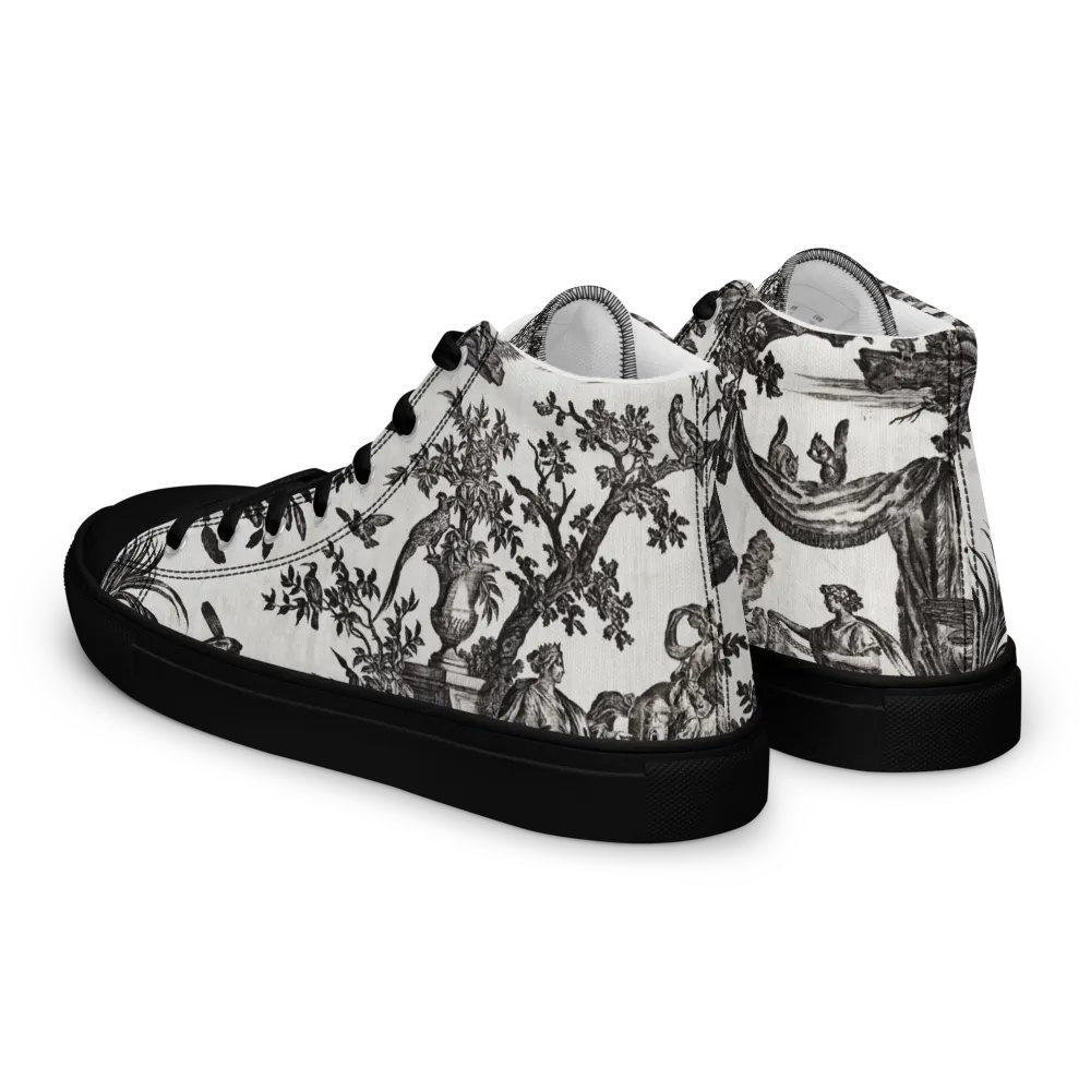 Jean–Baptiste Marie Hüet. Women's Toile High Top Canvas Shoes product image (5)