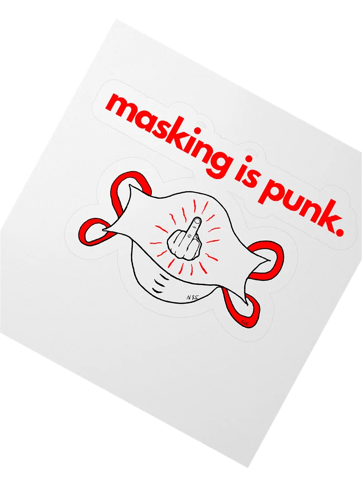 Masking Is Punk sticker product image (2)