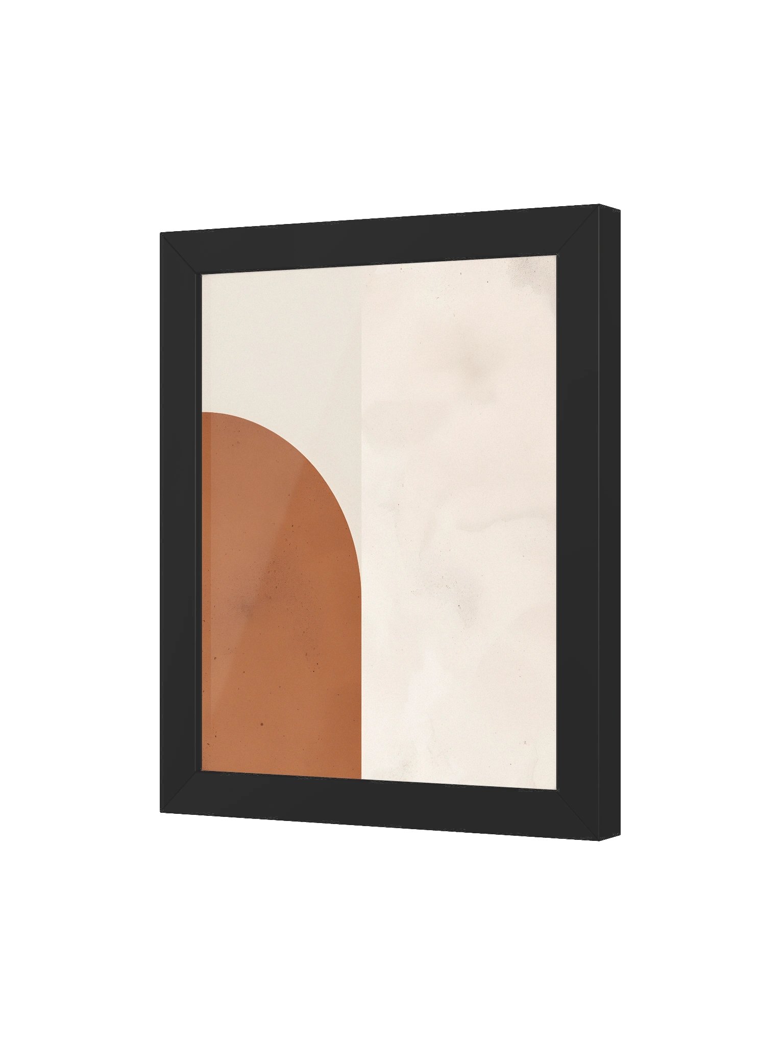 Modern abstract wall art Japandi style, warm beige and cream palette, minimalist geometric composition, sophisticated aesthetic, calming luxury design #3 product image (3)